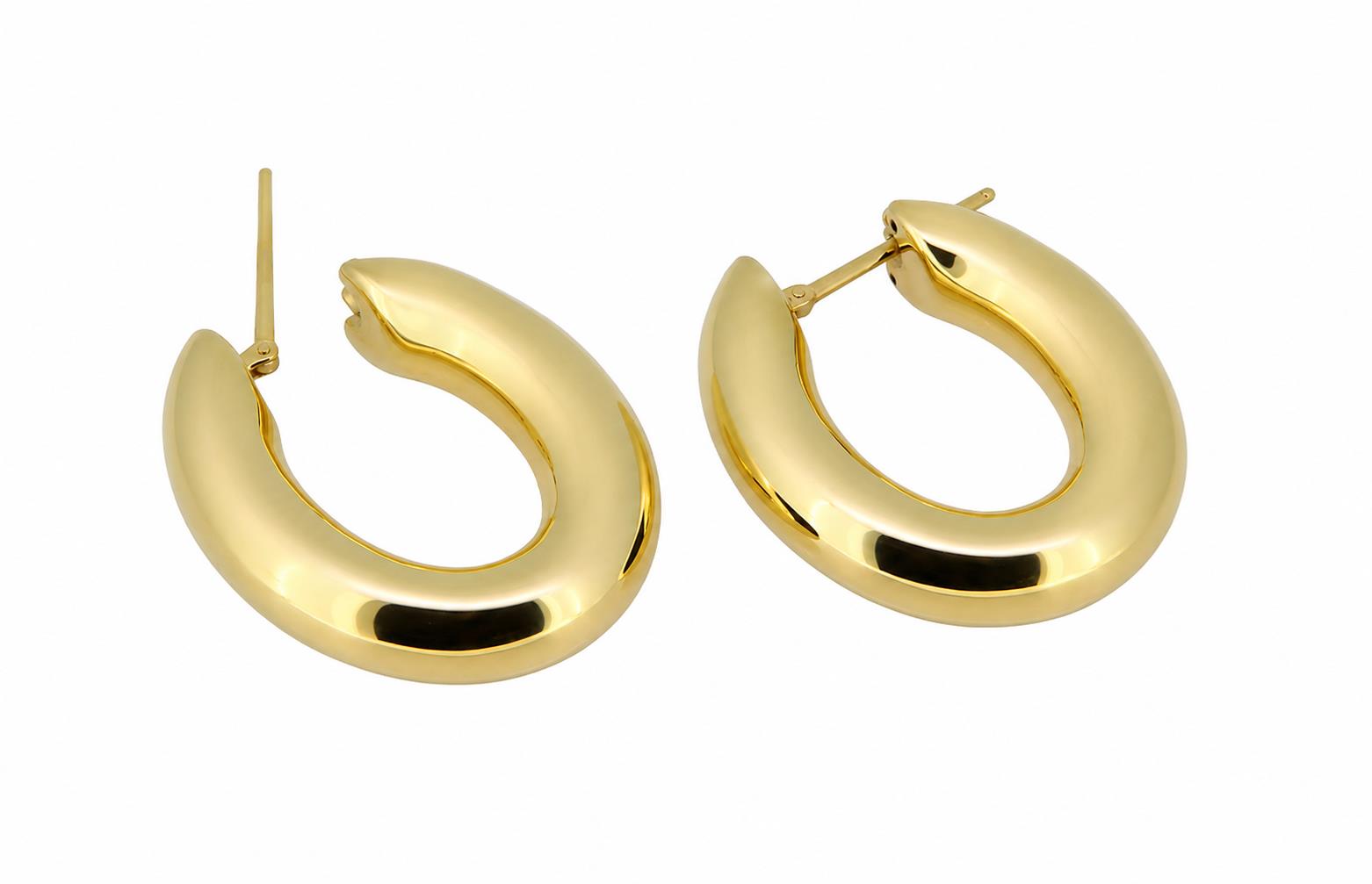 Creolen Oval Groß 18K Gelbgold - Individuelle Marken - 499OX0478