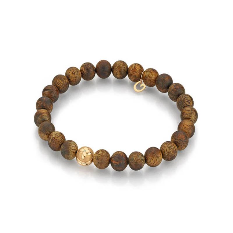 Armband 18K Roségold Holz Herrenarmband - Gellner - 5-25176-01