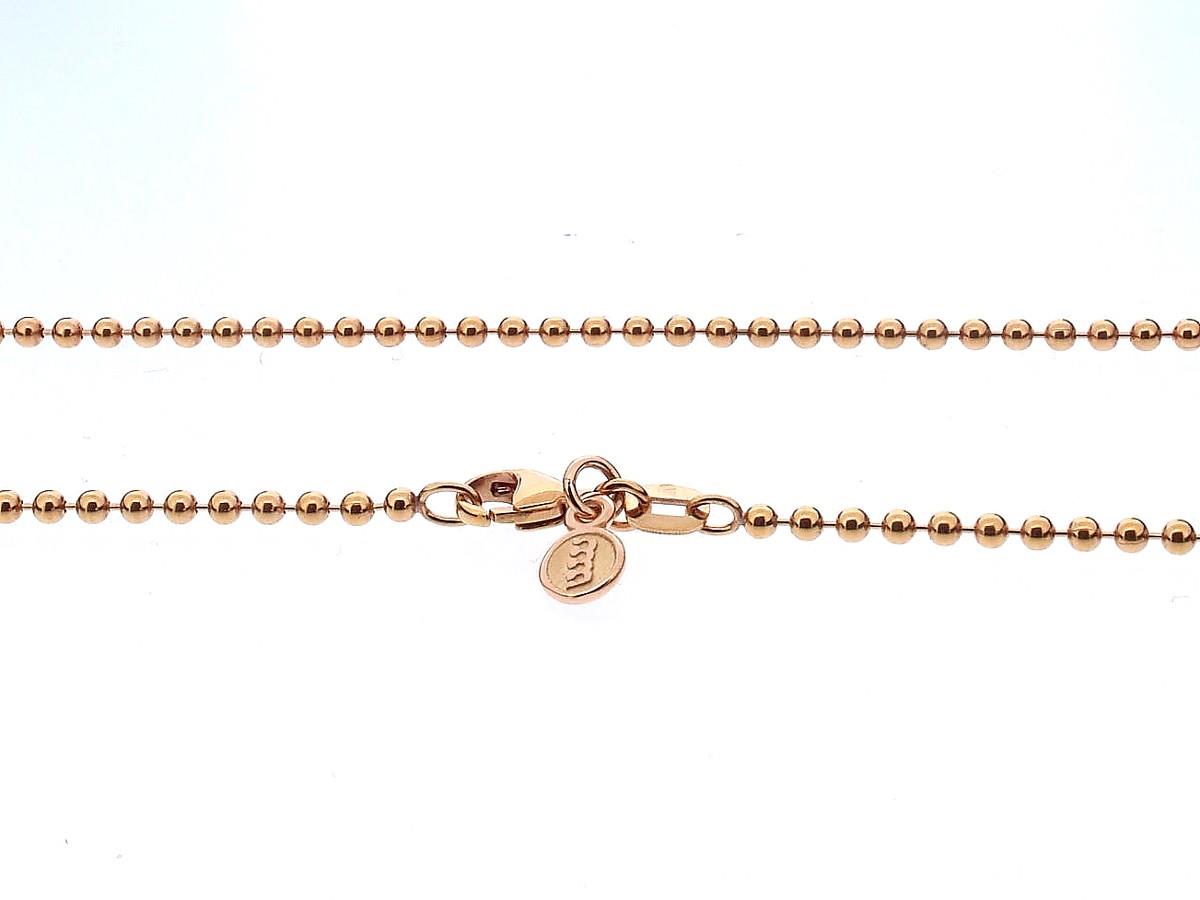 Kugelkette 2mm 18K Roségold 45cm - Bron - 7CR434645