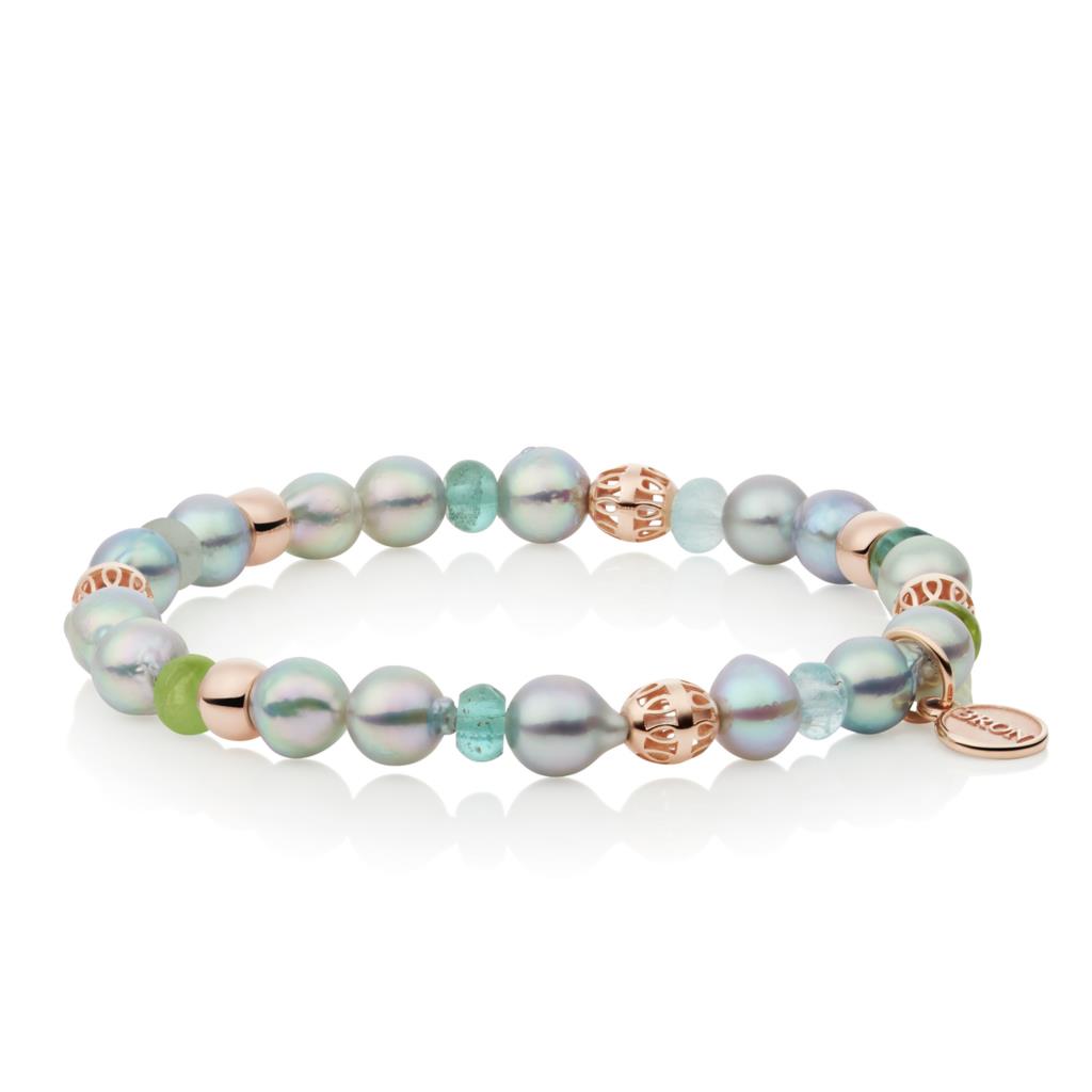 Armband Reflex Akoya Perlen Aquamarin Peridot - Bron - 8AR4044AKB7MIX1