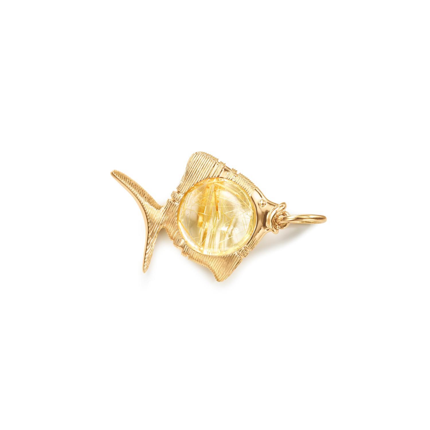 Anhänger Young Fish Rutilquarz 18K Gelbgold - Ole Lynggaard - A3217-402