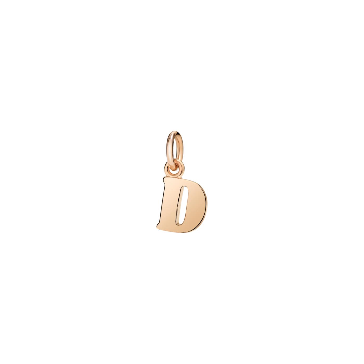 Anhänger Buchstabe D 9K Rosegold - Dodo - DMB2007LETDL0009R