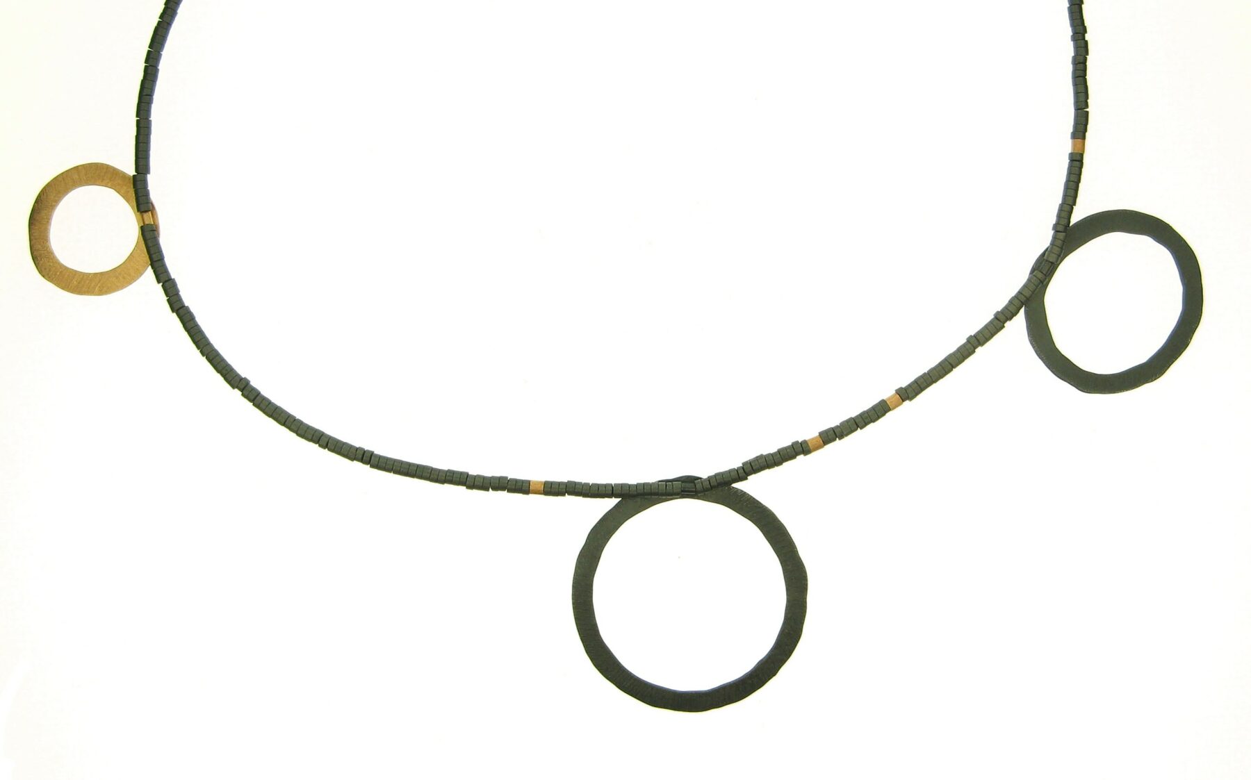Collier Hämatit 925 Silber - Maria Rzewuska - M-DUO27