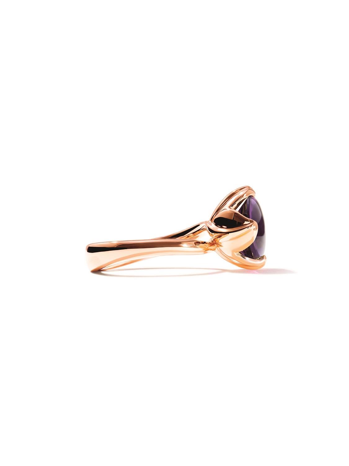 Ring Tulip small Amethyst 18K Roségold - Tamara Comolli - R-TUL-s-Am-rg