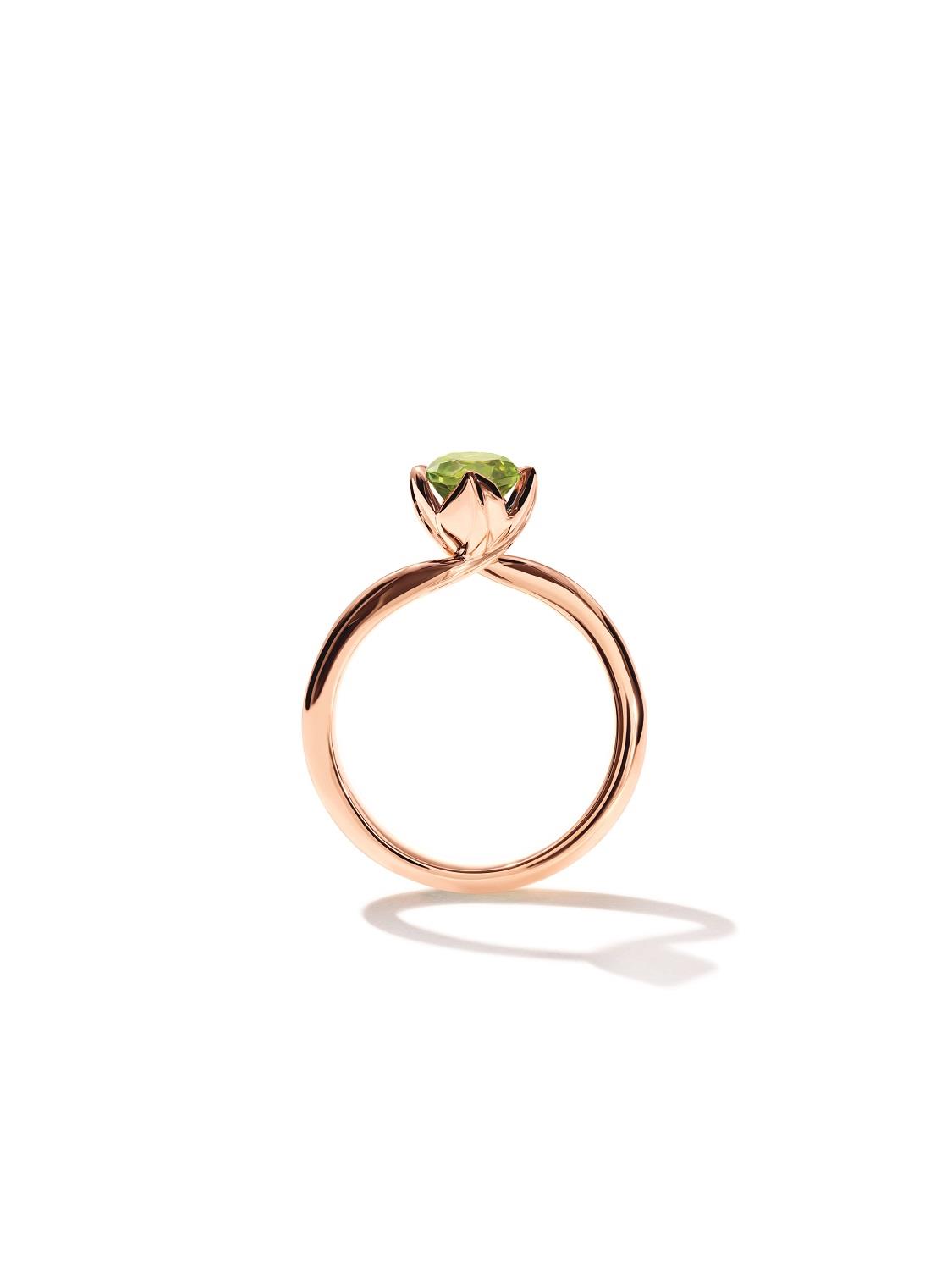 Ring Tulip xs Peridot 18K Roségold - Tamara Comolli - R-TUL-xs-Per-rg
