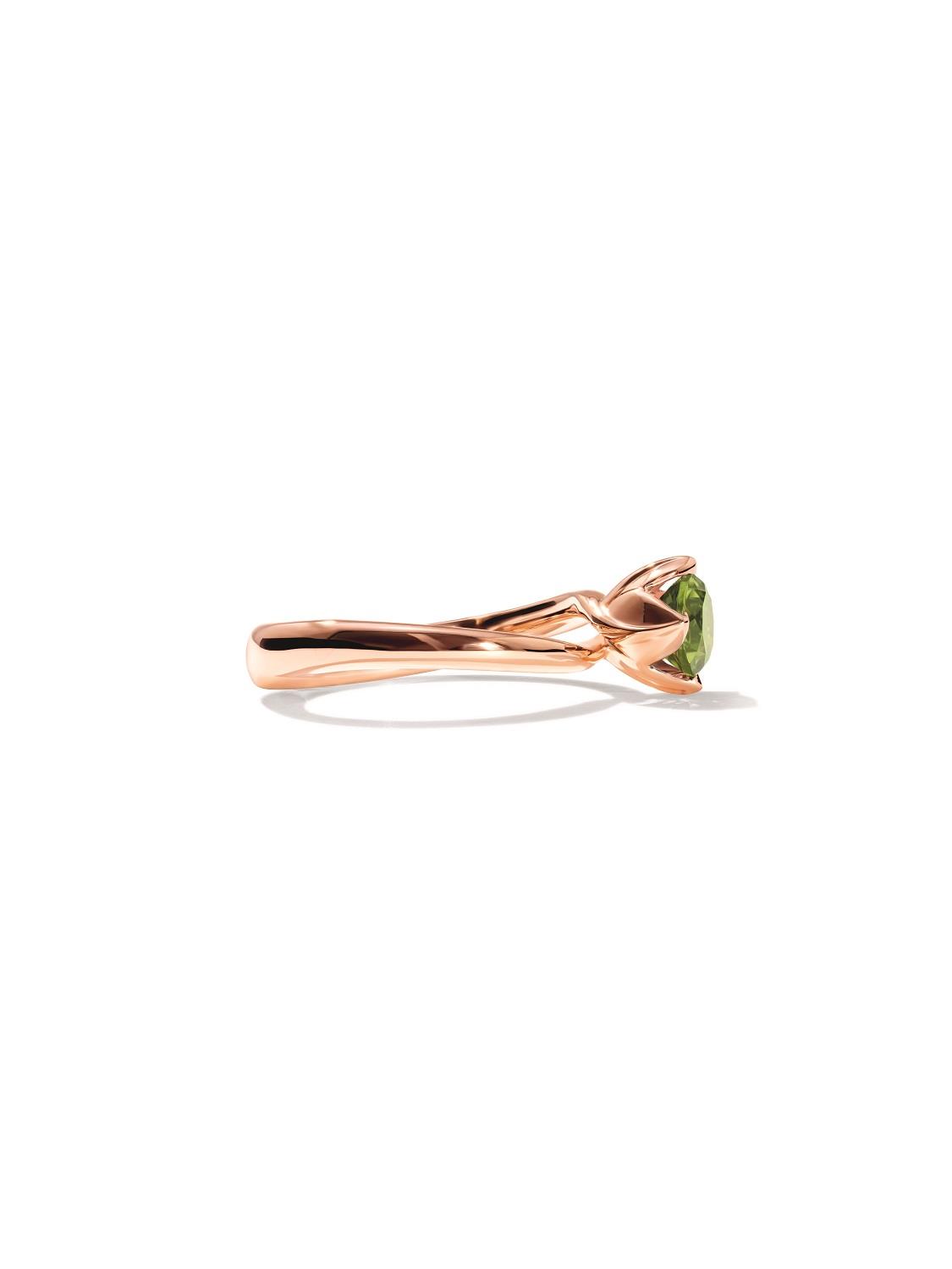 Ring Tulip xs Peridot 18K Roségold - Tamara Comolli - R-TUL-xs-Per-rg
