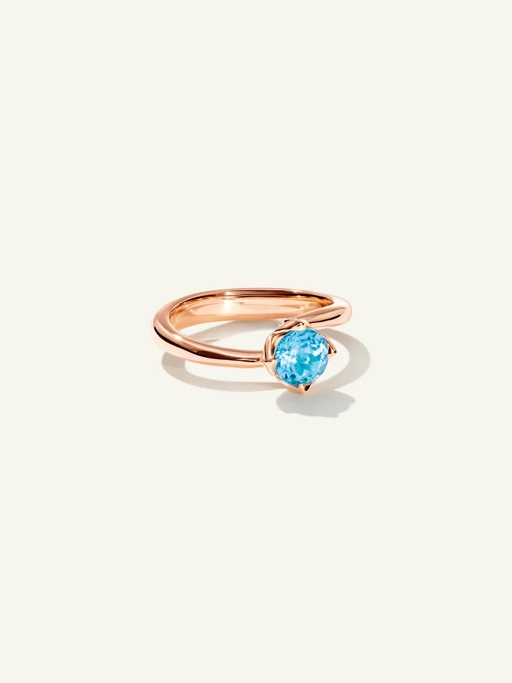 Ring Tulip xs Swiss Topas 18K Roségold - Tamara Comolli - R-TUL-xs-ToSw-rg