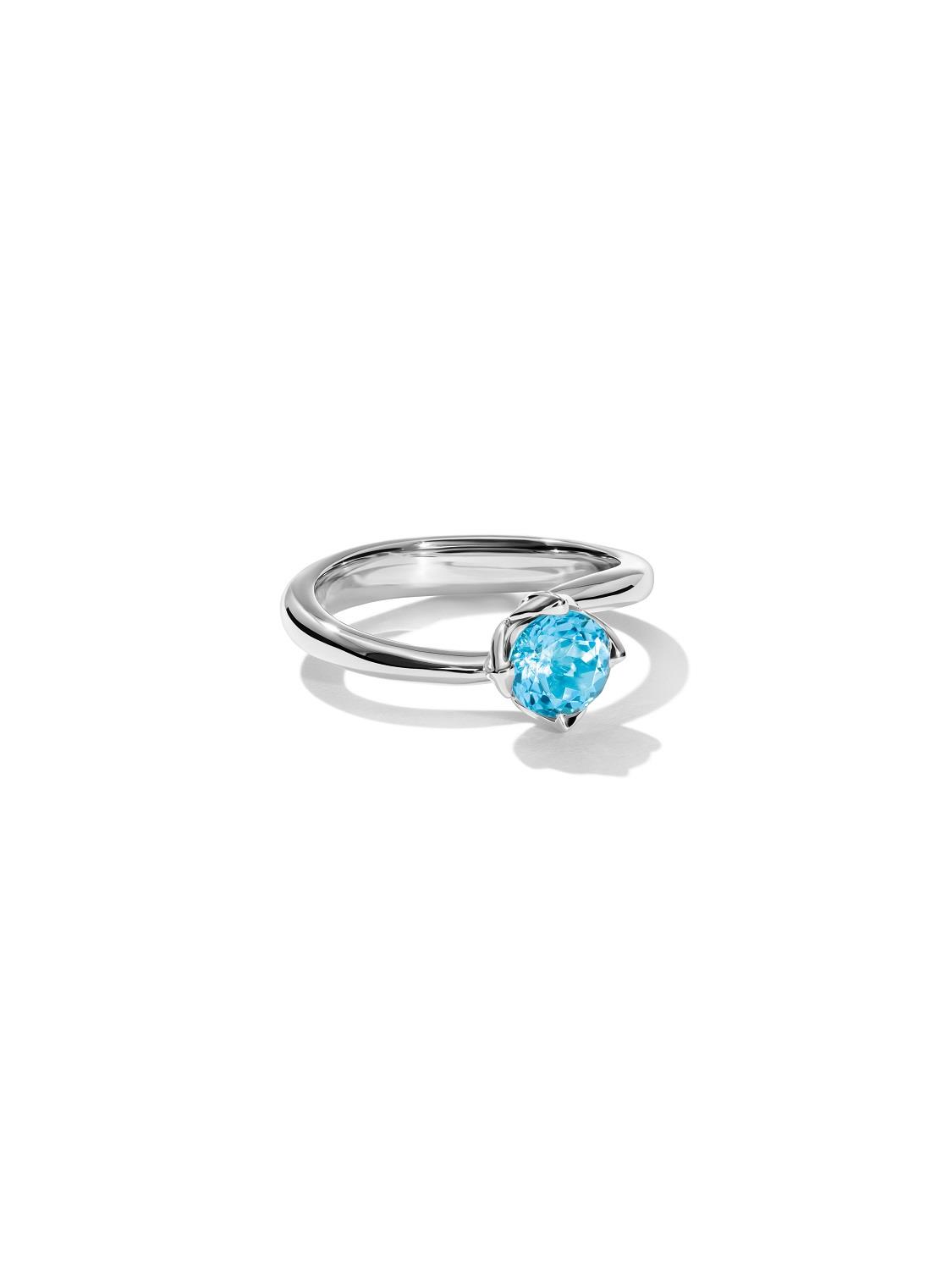 Ring Tulip xs Swiss Topas 18K Weißgold - Tamara Comolli - R-TUL-xs-ToSw-wg