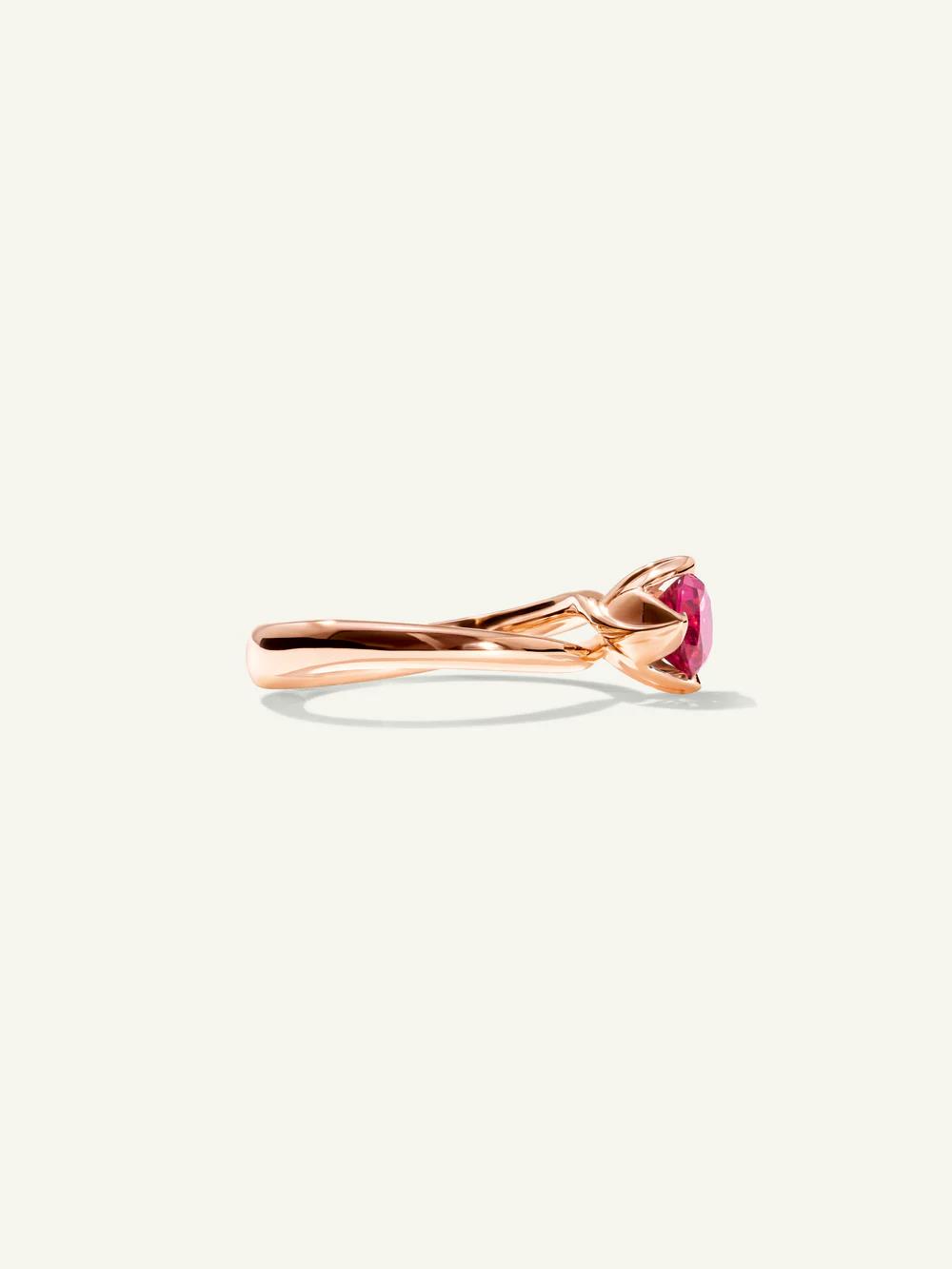 Ring Tulip xs Turmalin rosa 18K Roségold - Tamara Comolli - R-TUL-xs-TuRo-rg