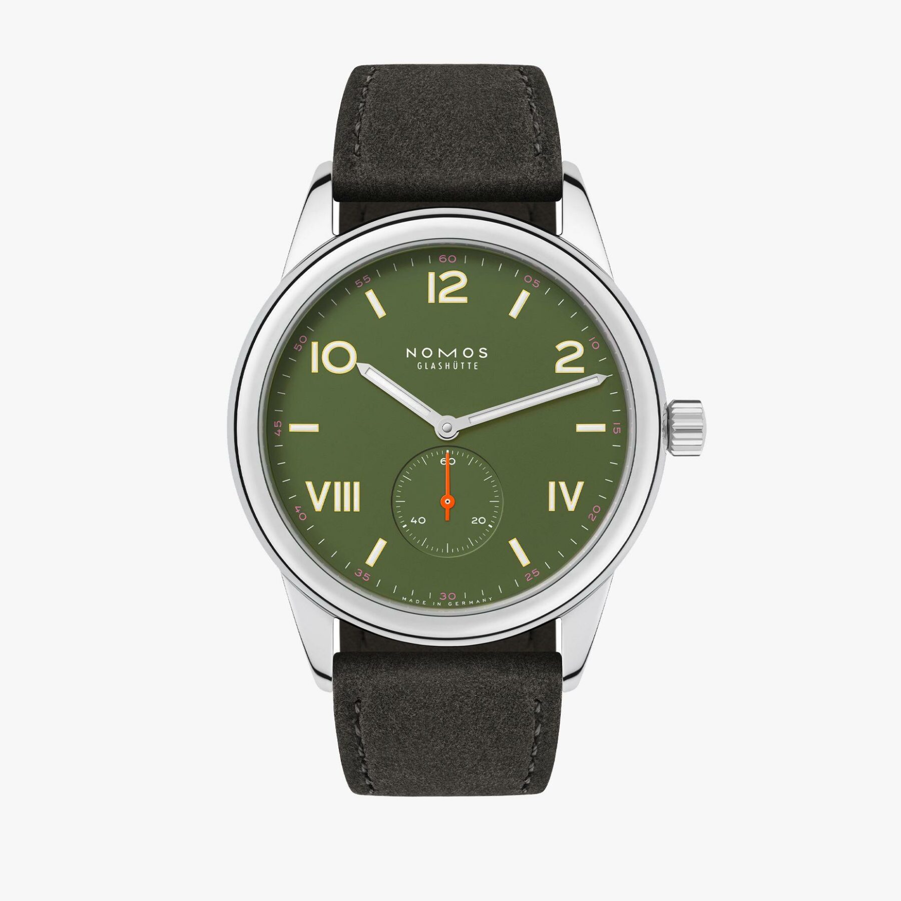 739 Club all olive Handaufzug 38 mmm - NOMOS Glashütte - U-739.GB