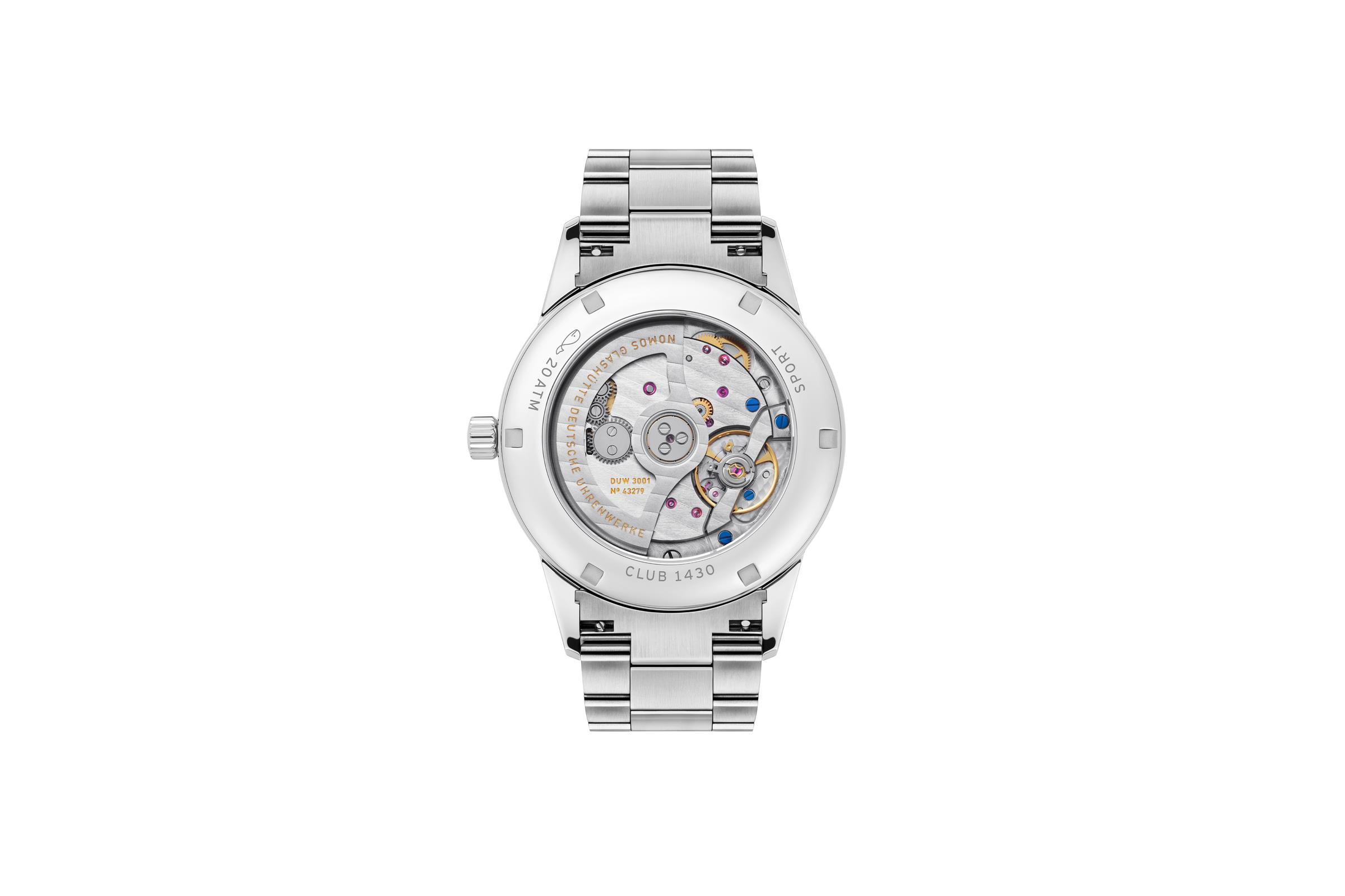 764 Club Sport smoke 39 mm Automatik - NOMOS Glashütte - U-764