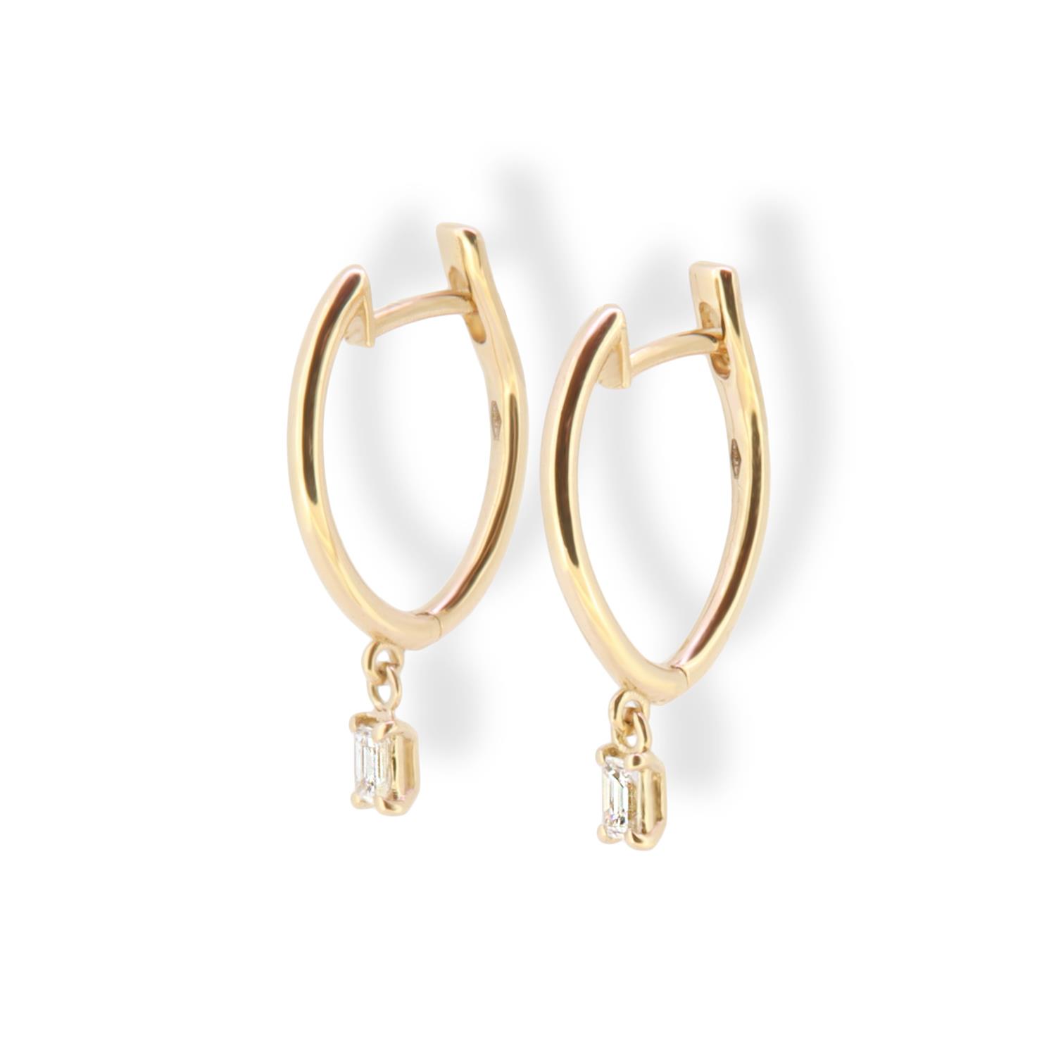 Creolen 18K Roségold Diamanten - Individuelle Marken - 011OG0021