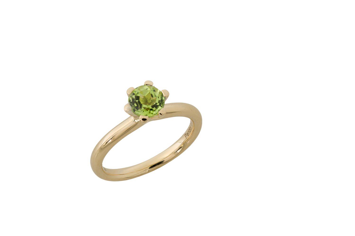 Ring Peridot 0,74ct 18K Gelbgold - GalerieVoigt - 1272305160
