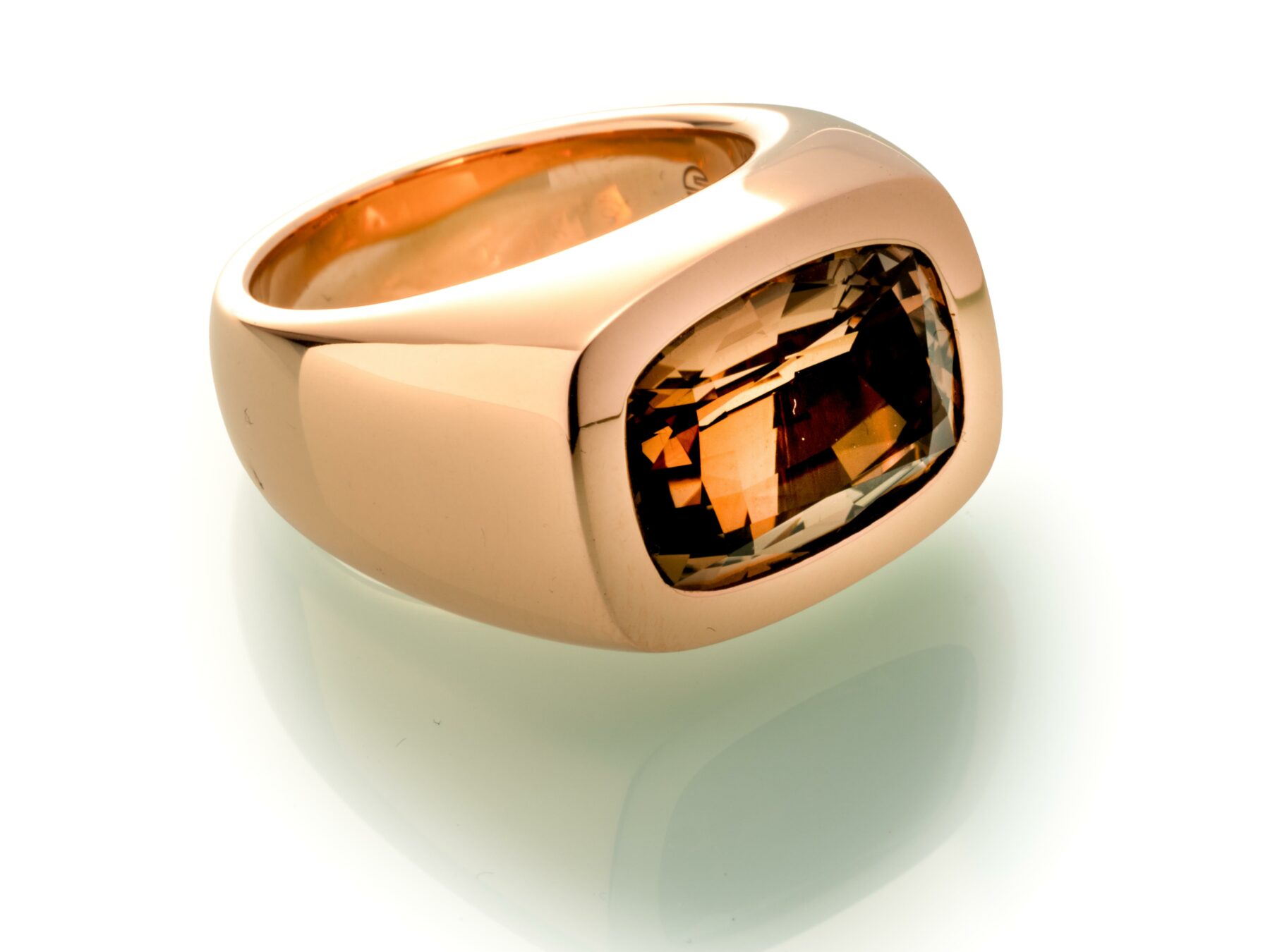Ring Rauchquarz 18K Roségold - Scheffel - 304109RRQ