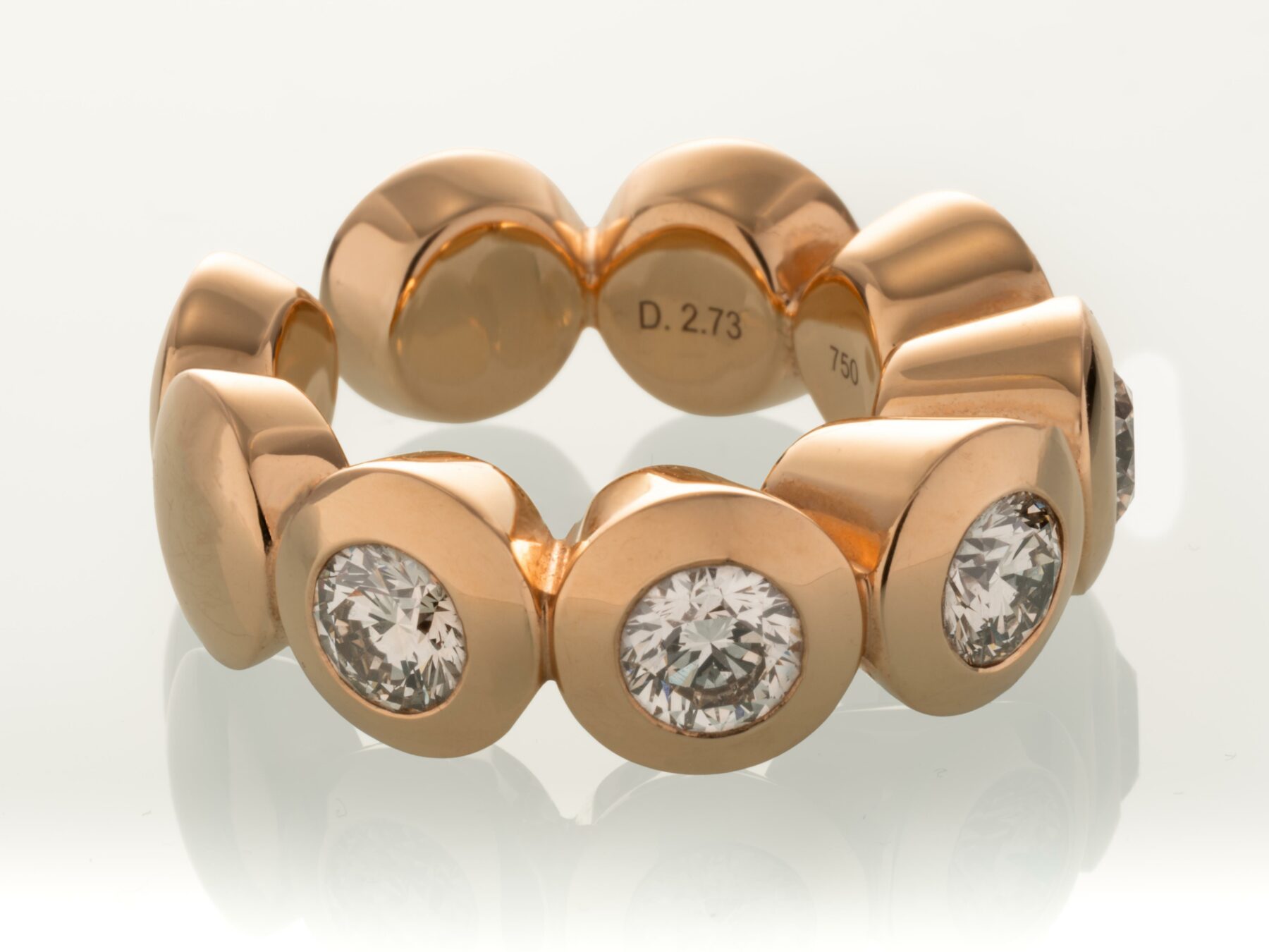 Ring Riviere Brillanten Rosegold - Scheffel - 304170RB