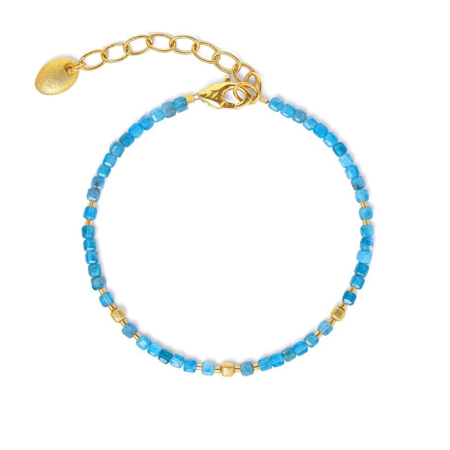 Armband Cuseni Apatit 925 Silber goldplattiert - Bernd Wolf - 6100001816-V21
