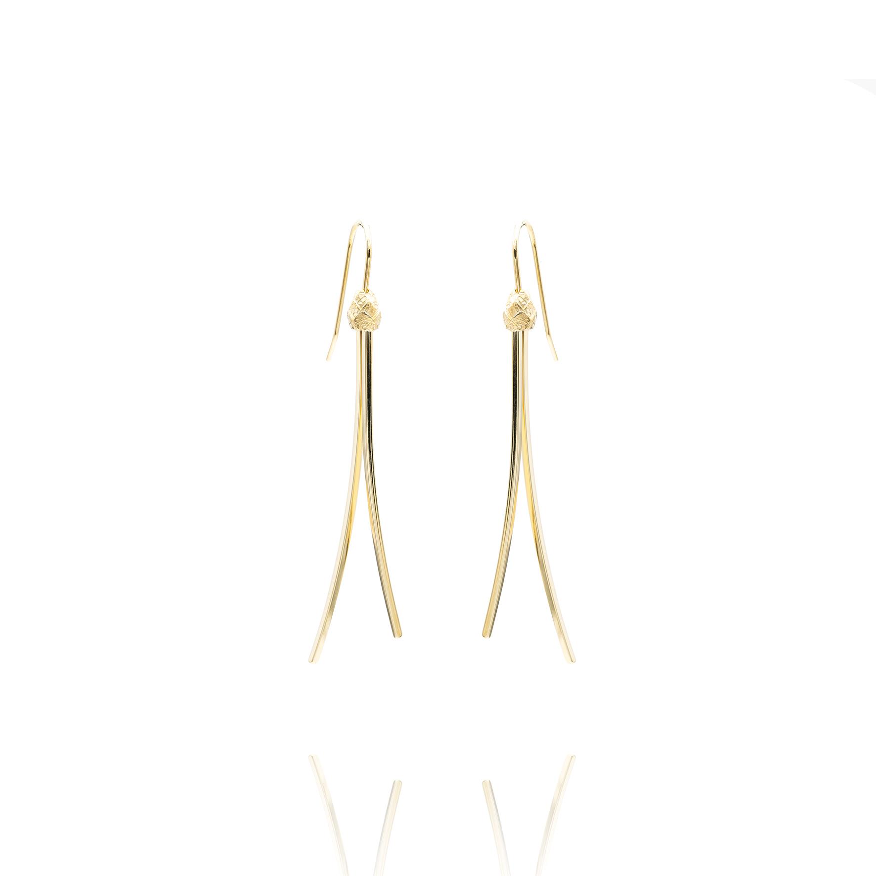 Ohrschmuck Black Forest Silber goldplattiert - Noen - 96220