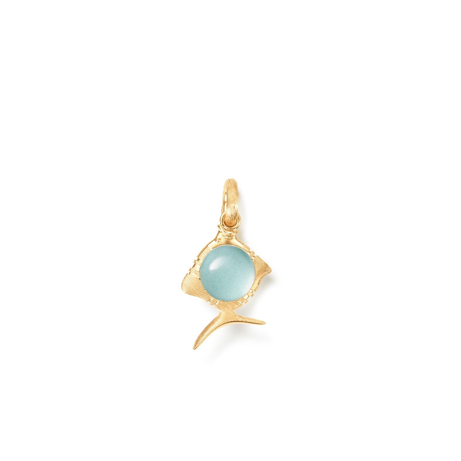 Anhänger Young Fish Aquamarin 18K Gelbgold - Ole Lynggaard - A3263-401
