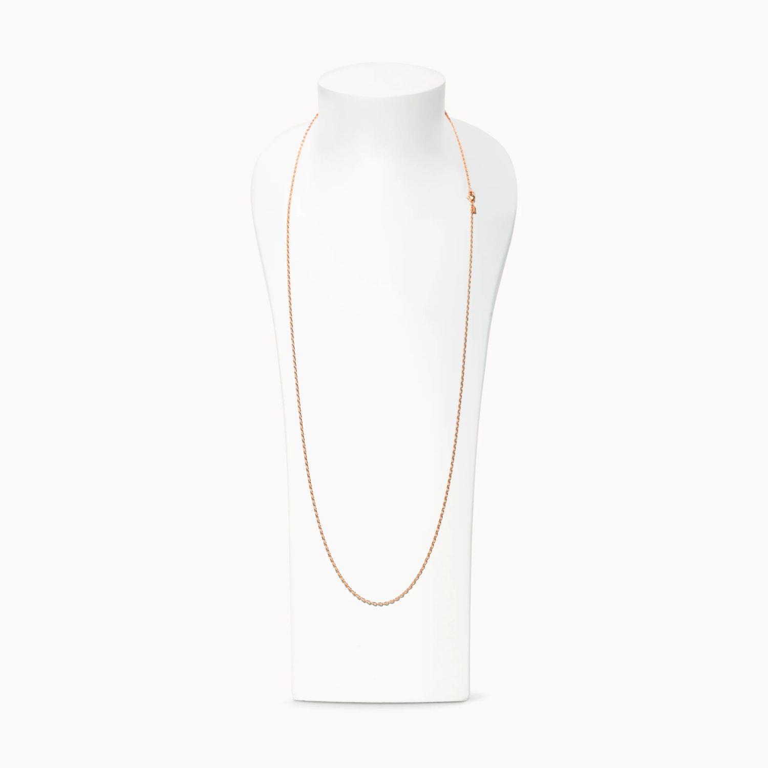 Achterkette 2mm 90cm lang 18kt Roségold - Tamara Comolli - C-Egt-2-rg-90