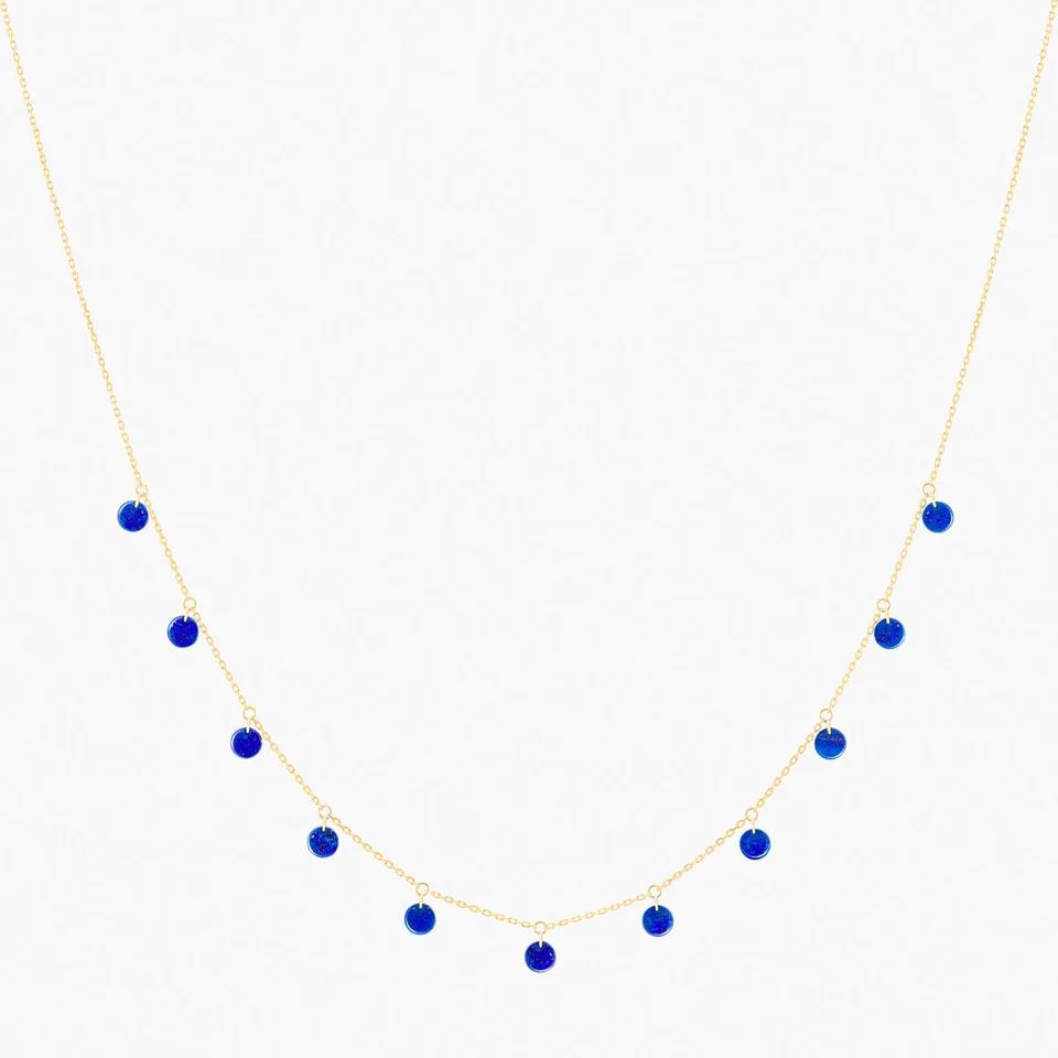 Halskette Polka 18K Gelbgold Lapislazuli - La Brune et La Blonde - CL0103YGLP