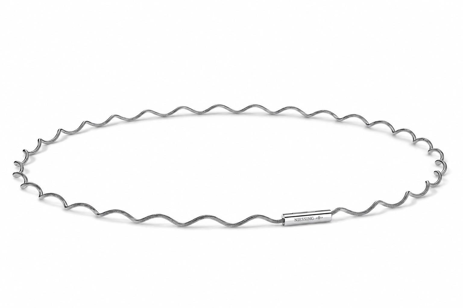 Halsschmuck Welle 45cm 950 Platin - Niessing - N423012-VS45pt-tipp