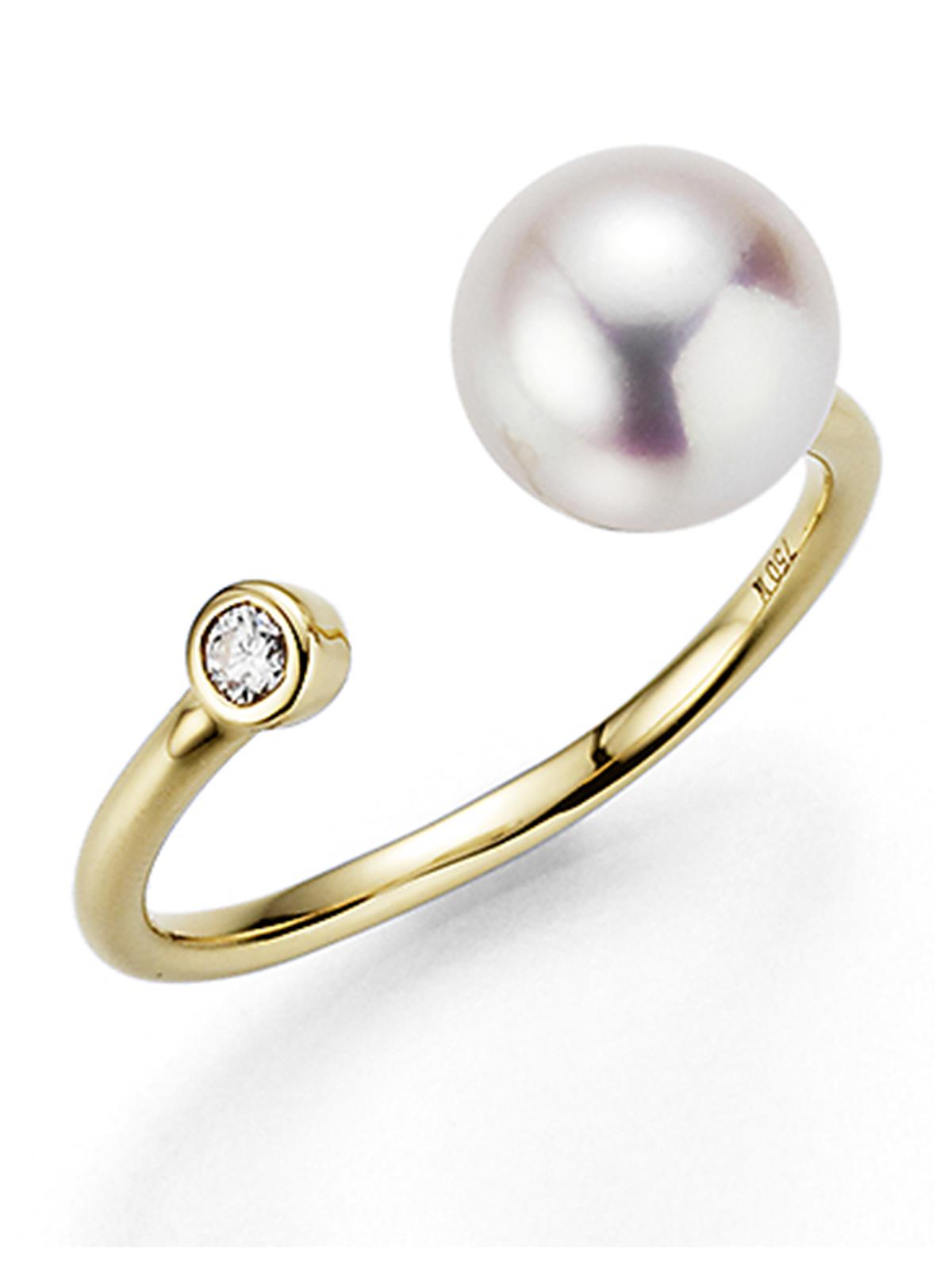 Ring Nexxt Akoya Perle Diamant 18K Gelbgold - Yana Nesper - NE9