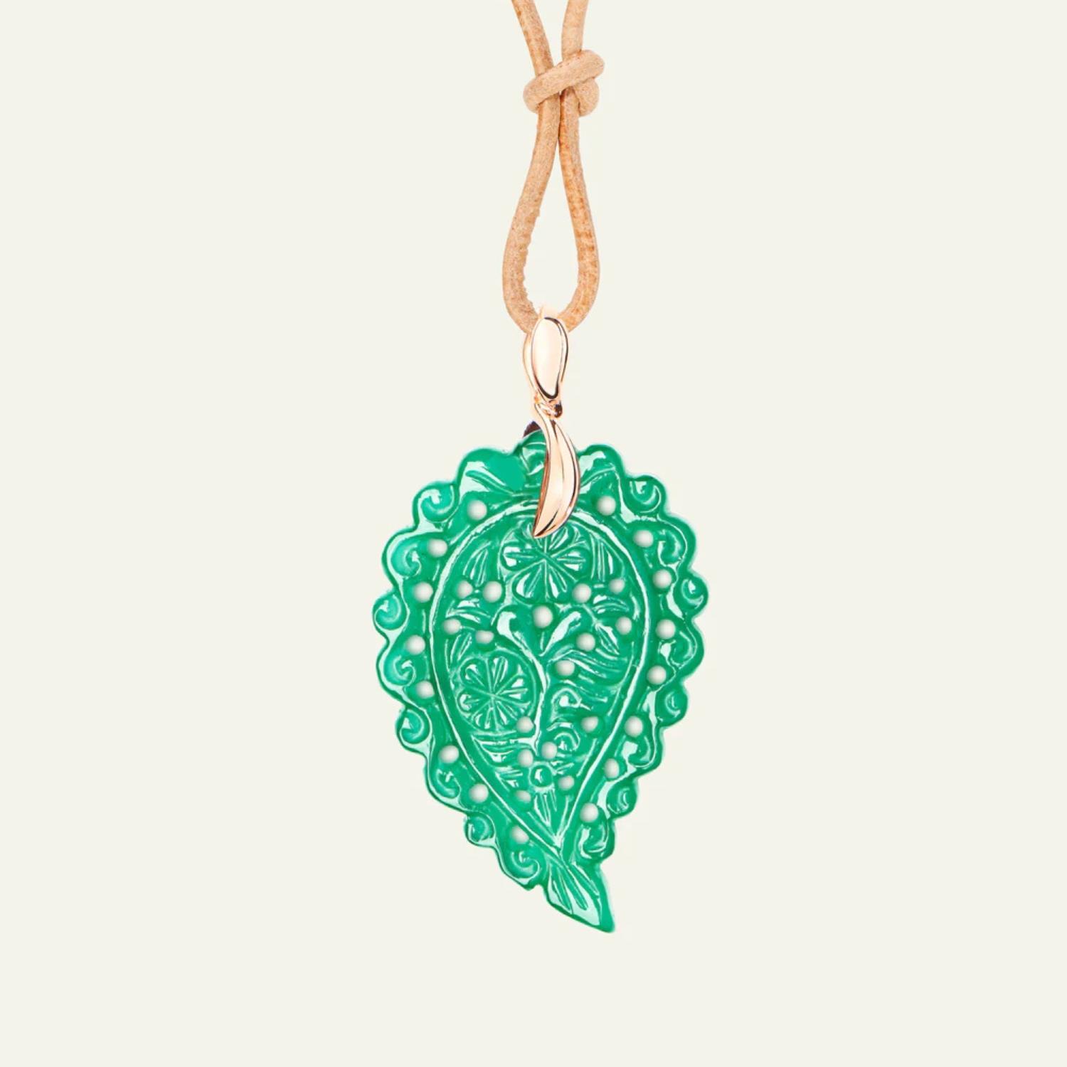 Anhänger India medium grüner Onyx - Tamara Comolli - P-IND-m-Jad-rg
