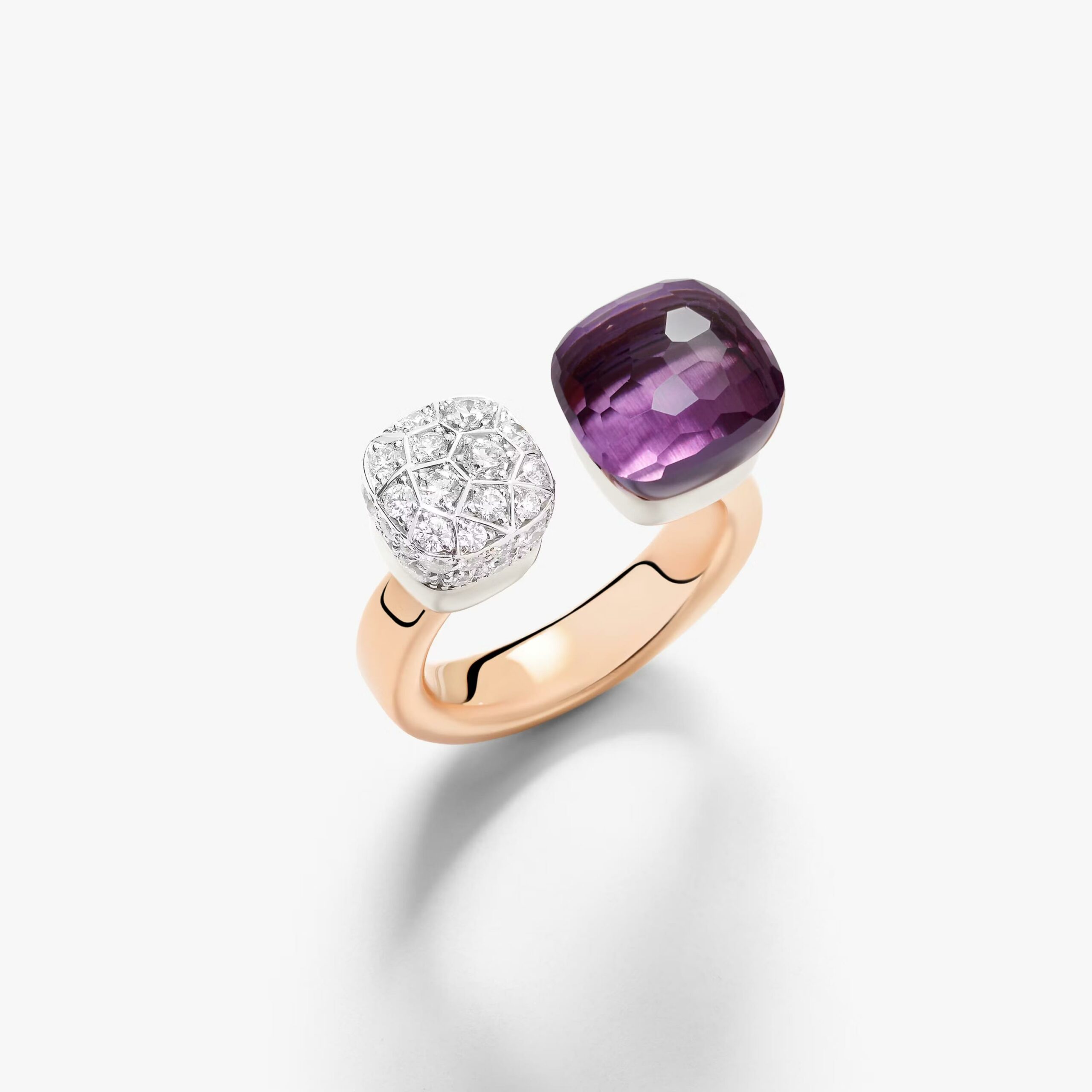 Ring Nudo Amethyst Diamanten Roségold - Pomellato - PAC4020O6WHRDB0IY