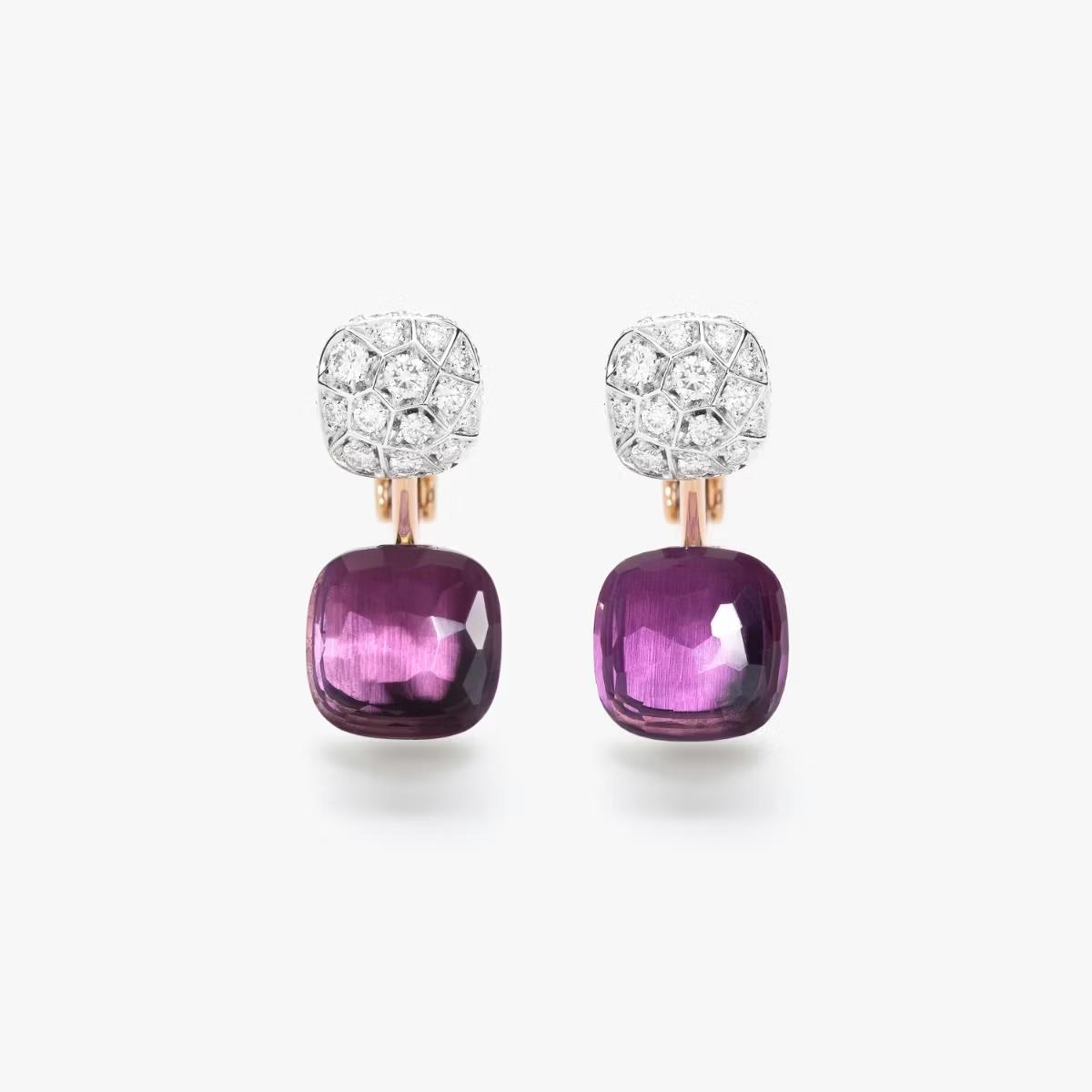 Ohrringe Nudo Amethyst Diamanten Roségold - Pomellato - POC4020O6WHRDB0IY