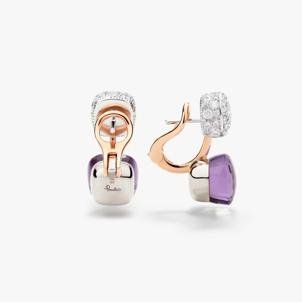 Ohrringe Nudo Amethyst Diamanten Roségold - Pomellato - POC4020O6WHRDB0IY