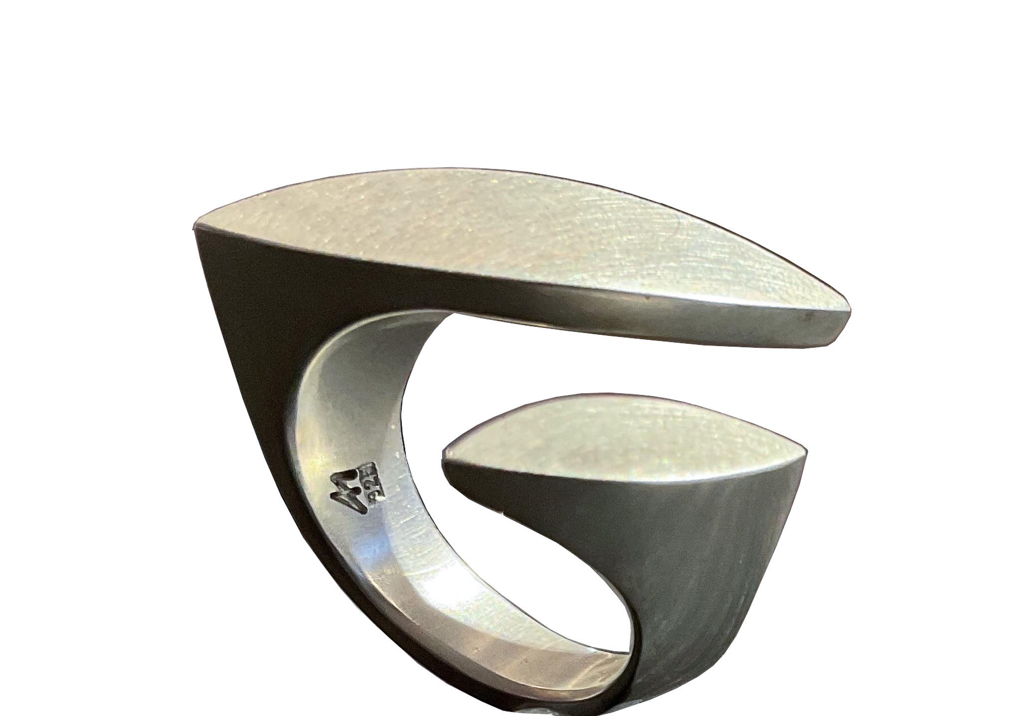 Ring Schiffchen 925 Silber - Angela Hübel - S26