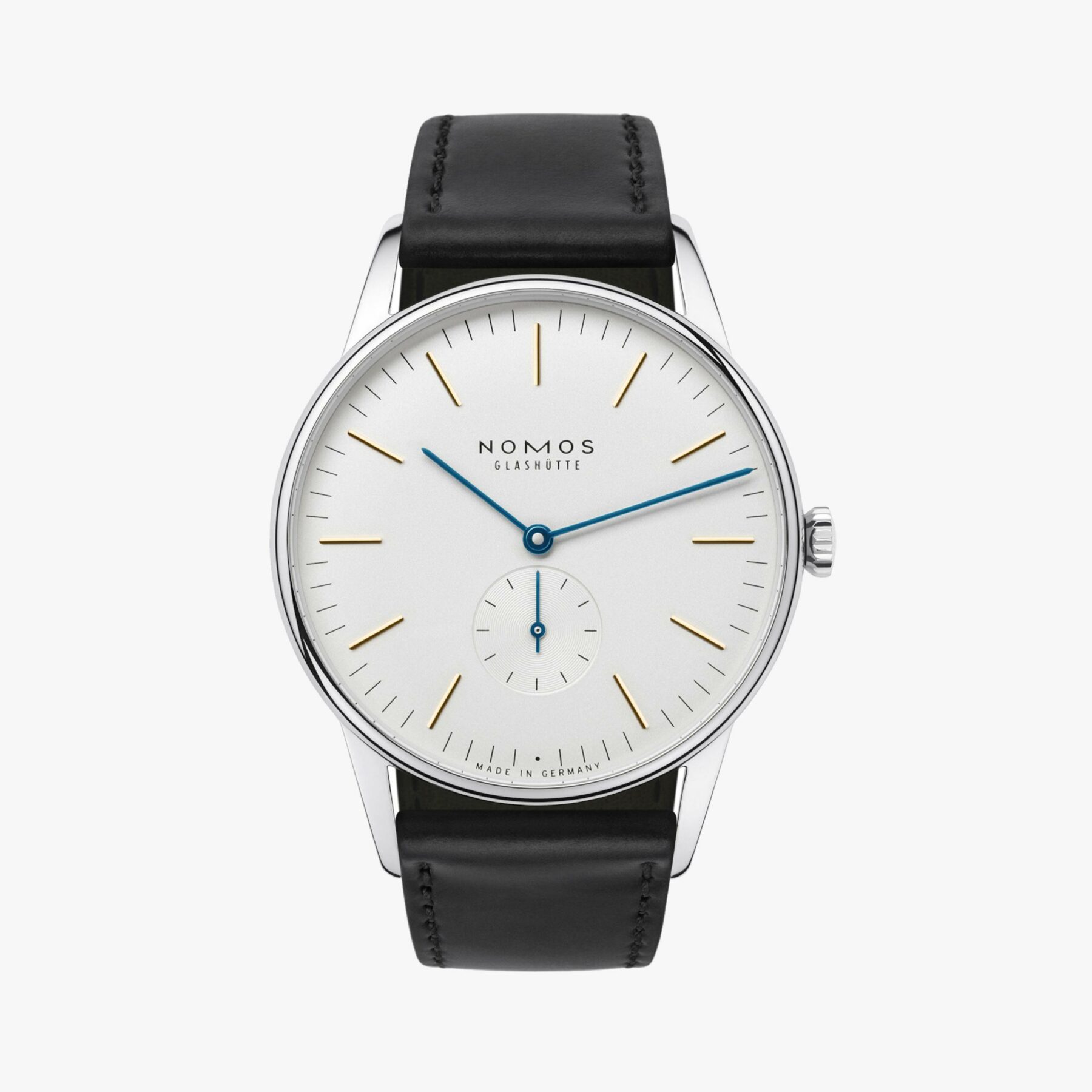 384  Orion Handaufzug 38 Glasboden - NOMOS Glashütte - U-384