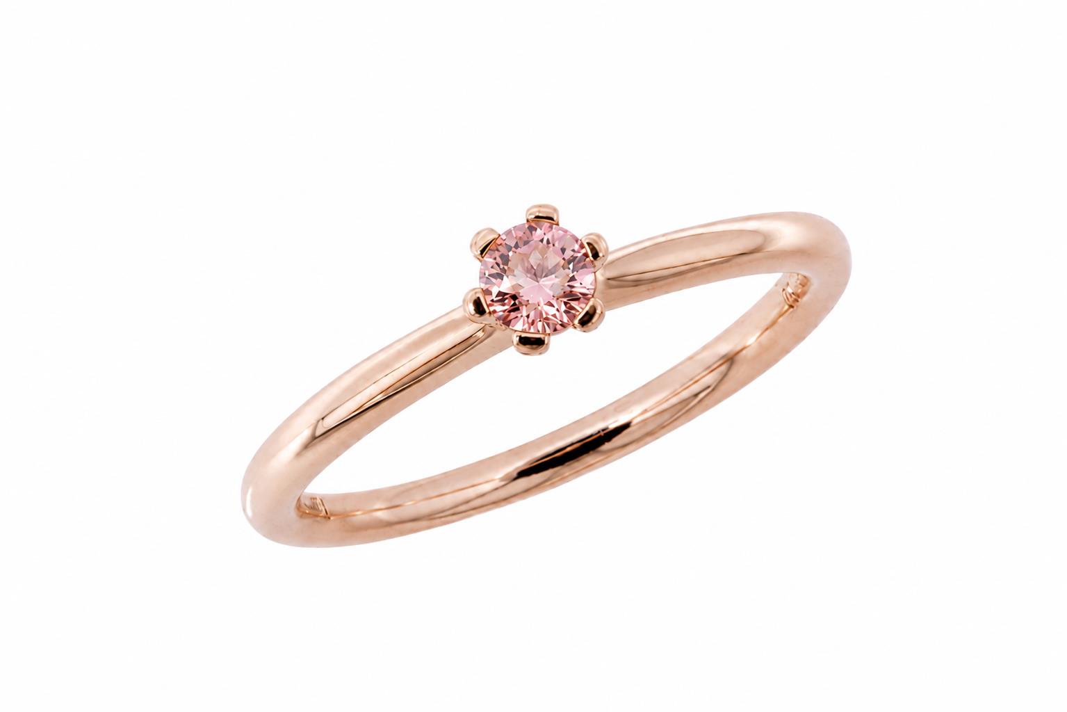 Ring rosa Turmalin 0,25ct 18K Rotgold - GalerieVoigt - 1270605158