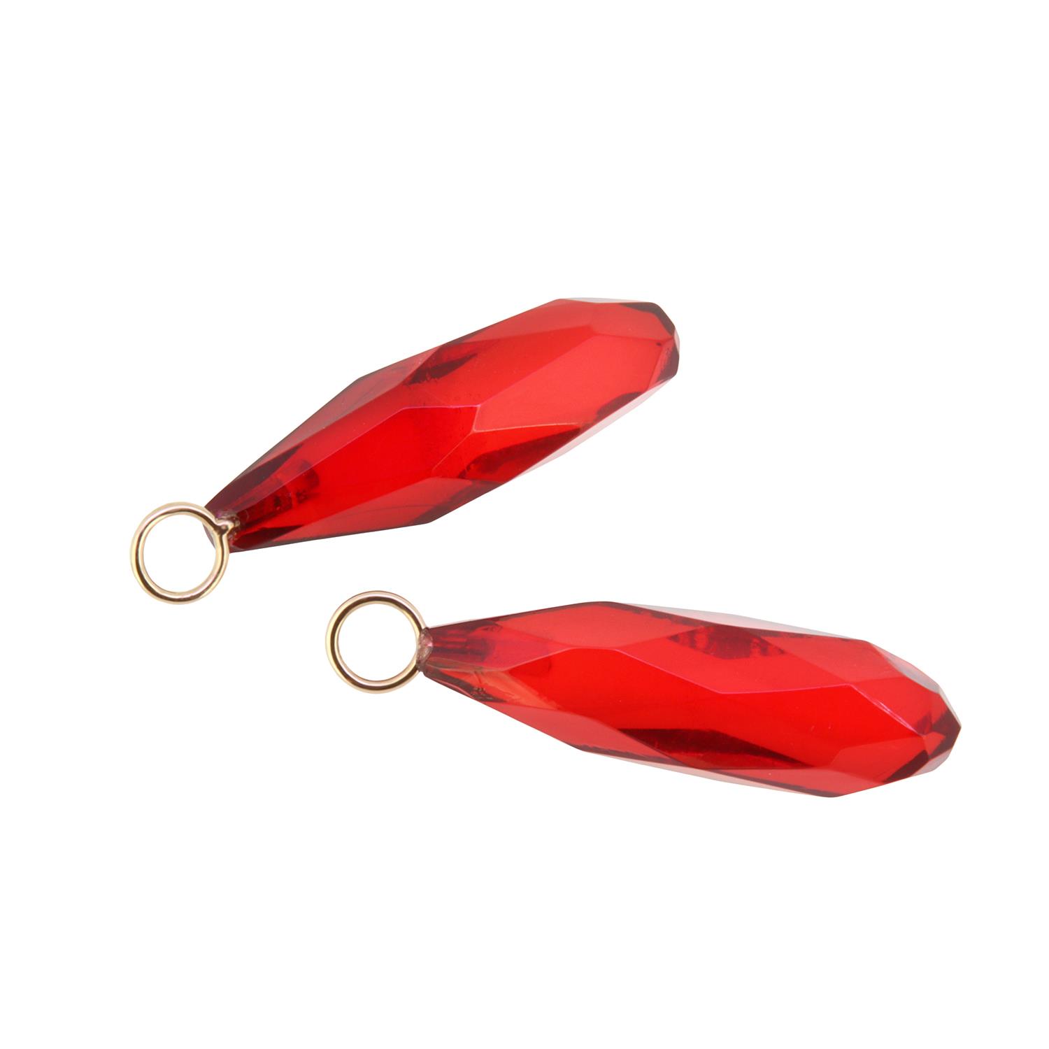 Einhänger Bernstein rot 18K Roségoldösen - GalerieVoigt - 326stei05-1