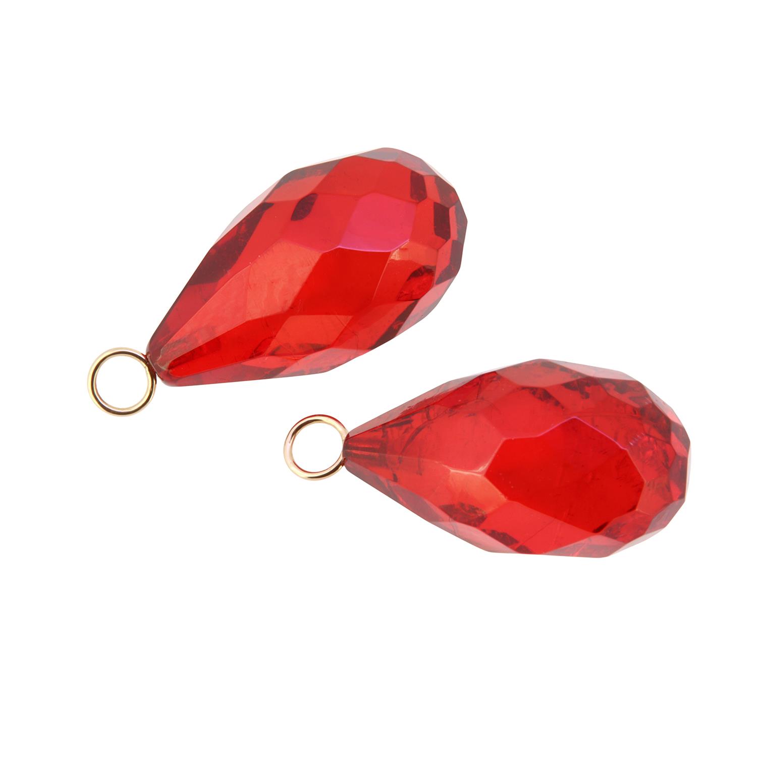 Einhänger Bernstein rot 22x12 18K Roségold - GalerieVoigt - 326stei05-2