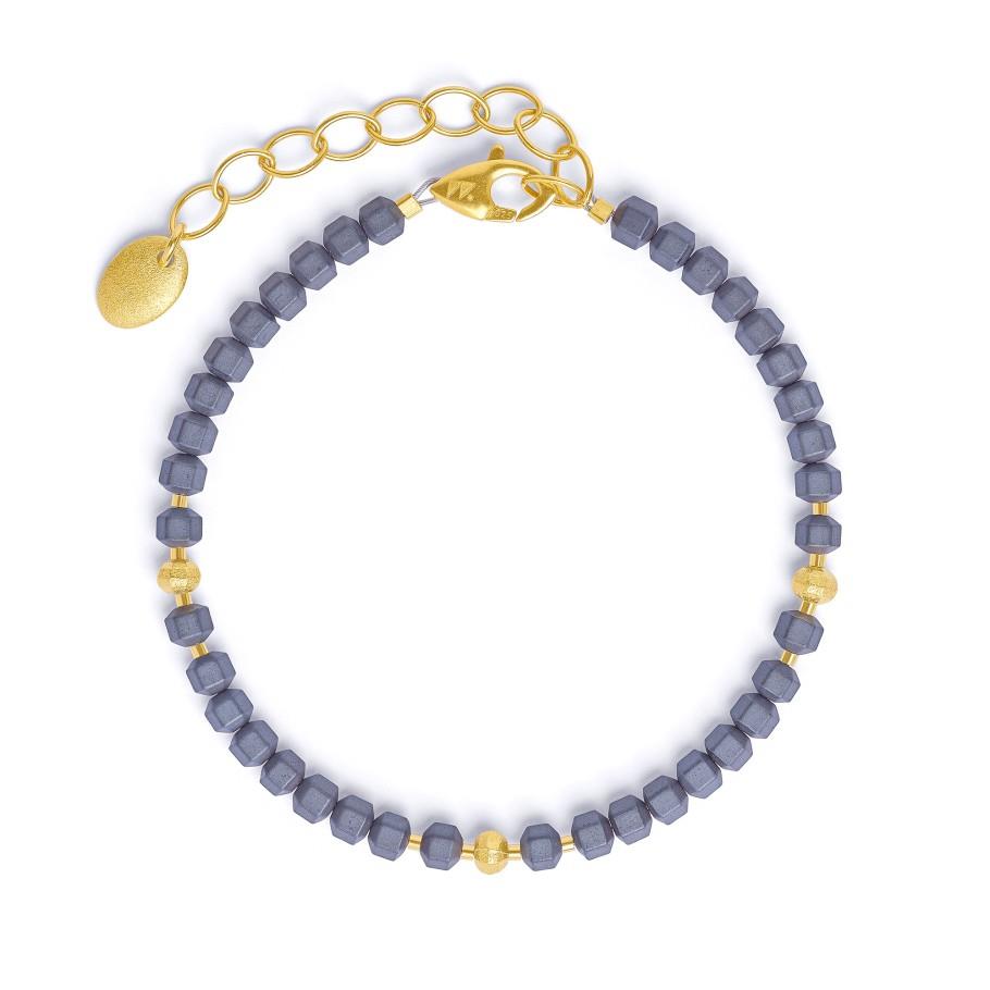 Armband Henna Hämatin 925 Silber goldplattiert - Bernd Wolf - 6100010276-V21