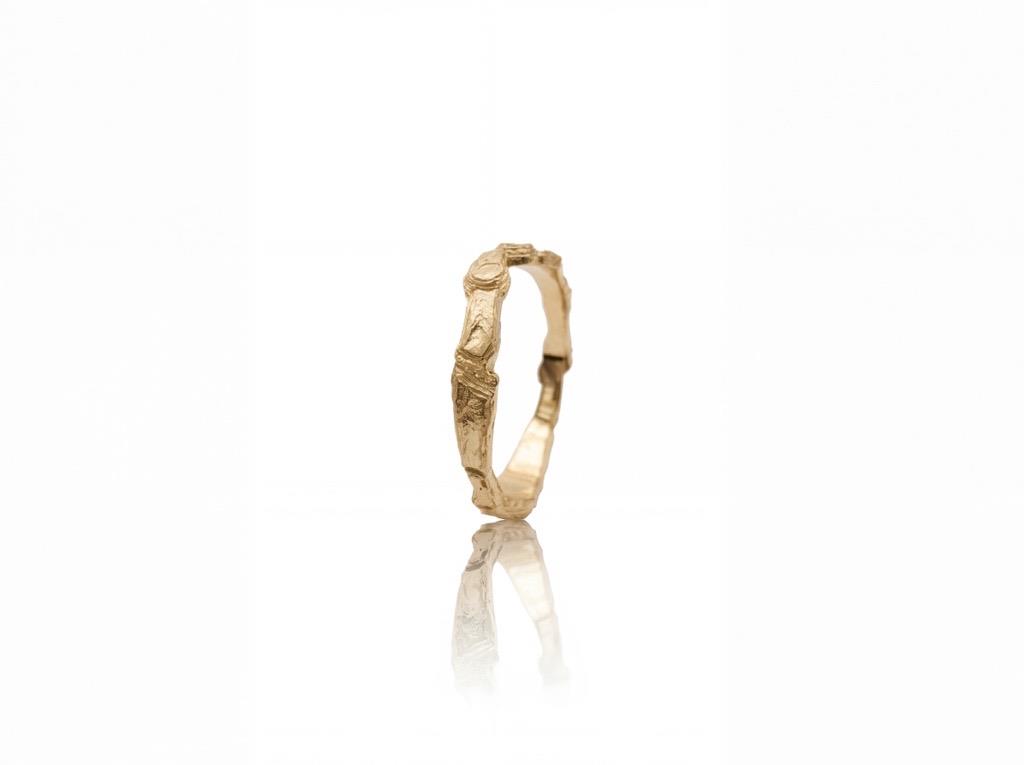 Ring Black Forest Silber gelbgoldplattiert small - Noen - 92200