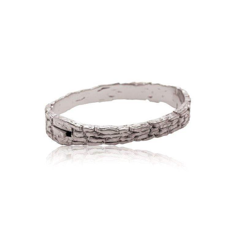 Armreif 925 Silber rhodiniert small - Noen - 97139