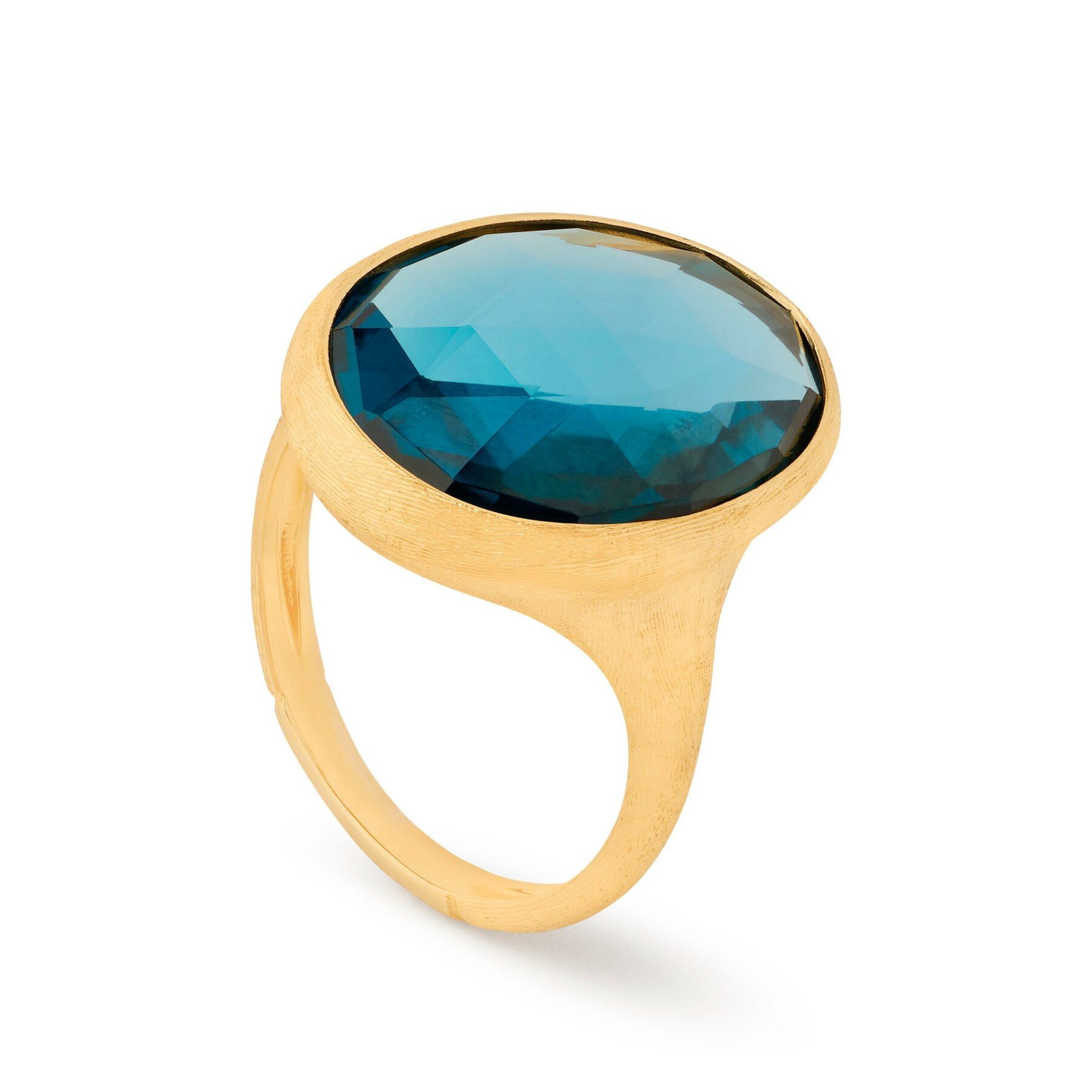 Ring 18K Gelbgold ovaler London Blue Topas - Marco Bicego - AB670_TPL01_Y_02