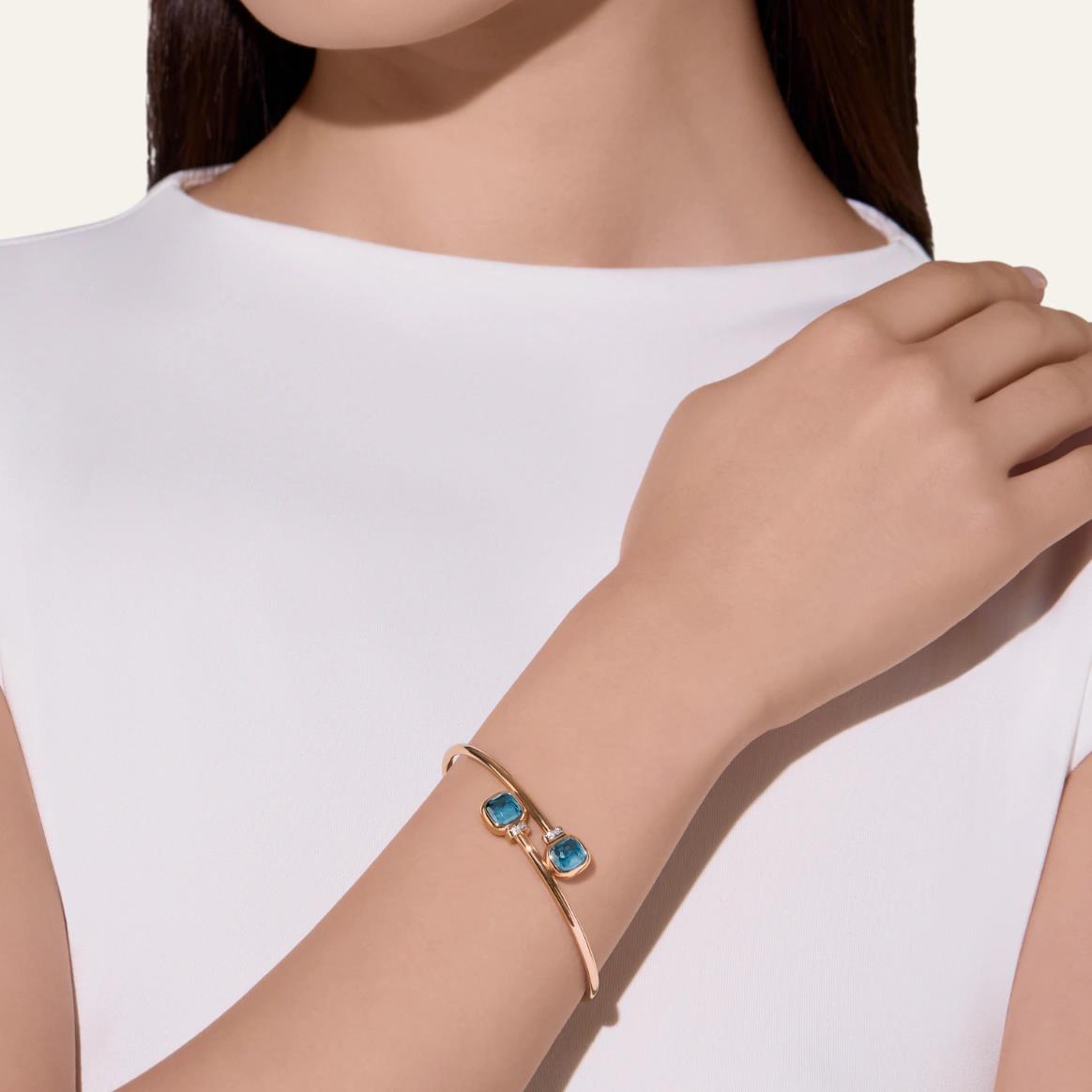 Armreif Nudo Mini London Blue Topas - Pomellato - PBC5020O6WHRDB0TLL