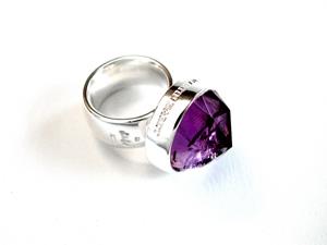 Ring 925 Silber Amethyst - Martin Hardt - R1