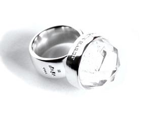 Ring Bergkristall 925 Silber - Martin Hardt - R1berg