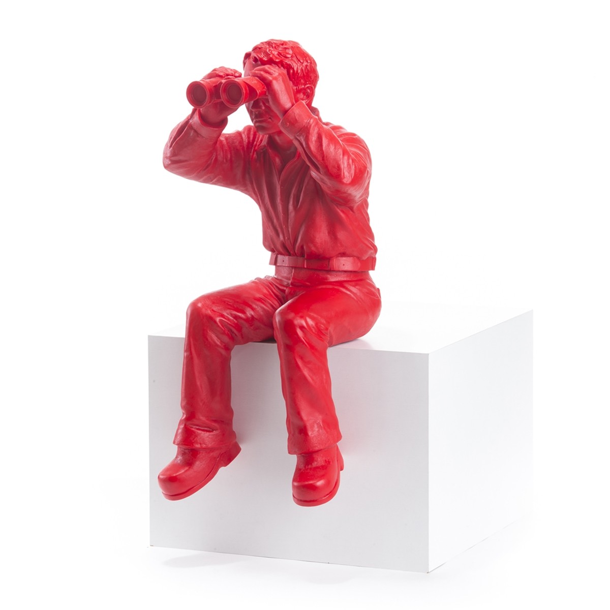 Weltanschauungsmodell I B sitzend,rot - Hörl, Ottmar - k-20HWIB.r