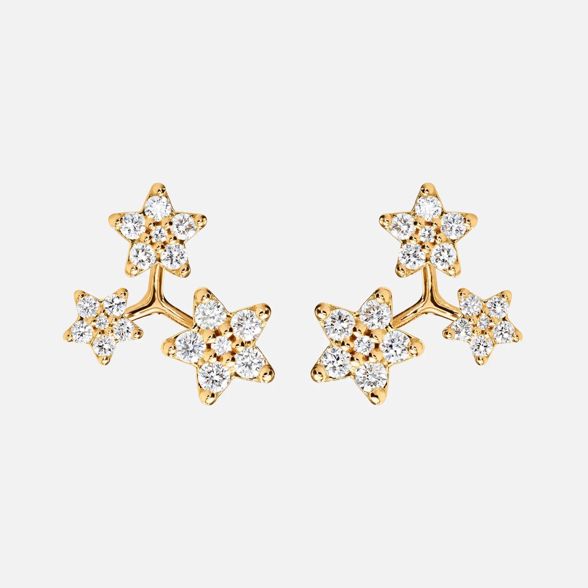 Ohrringe 3 Shooting Stars 18K Gelbgold - Ole Lynggaard - A3089-402