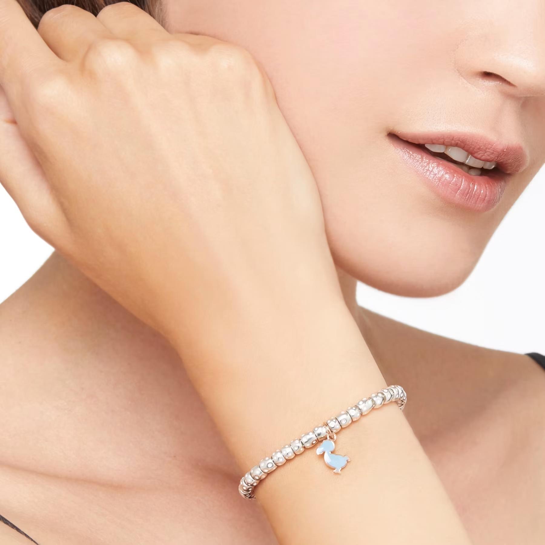 Anhänger Dodo Junior 9K Roségold Emaille hellblau - Dodo - DMB5002JUNISEAZ9R