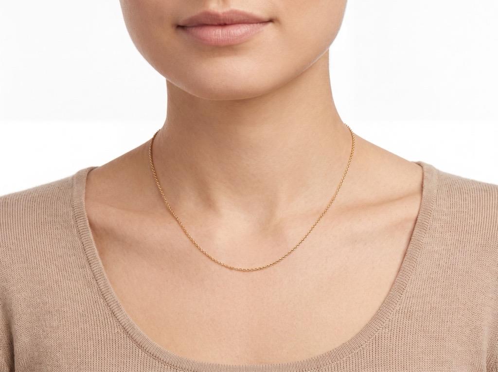 Ankerkette rund 1,1mm 14K Roségold 42cm - GalerieVoigt - S121.00059.1.42