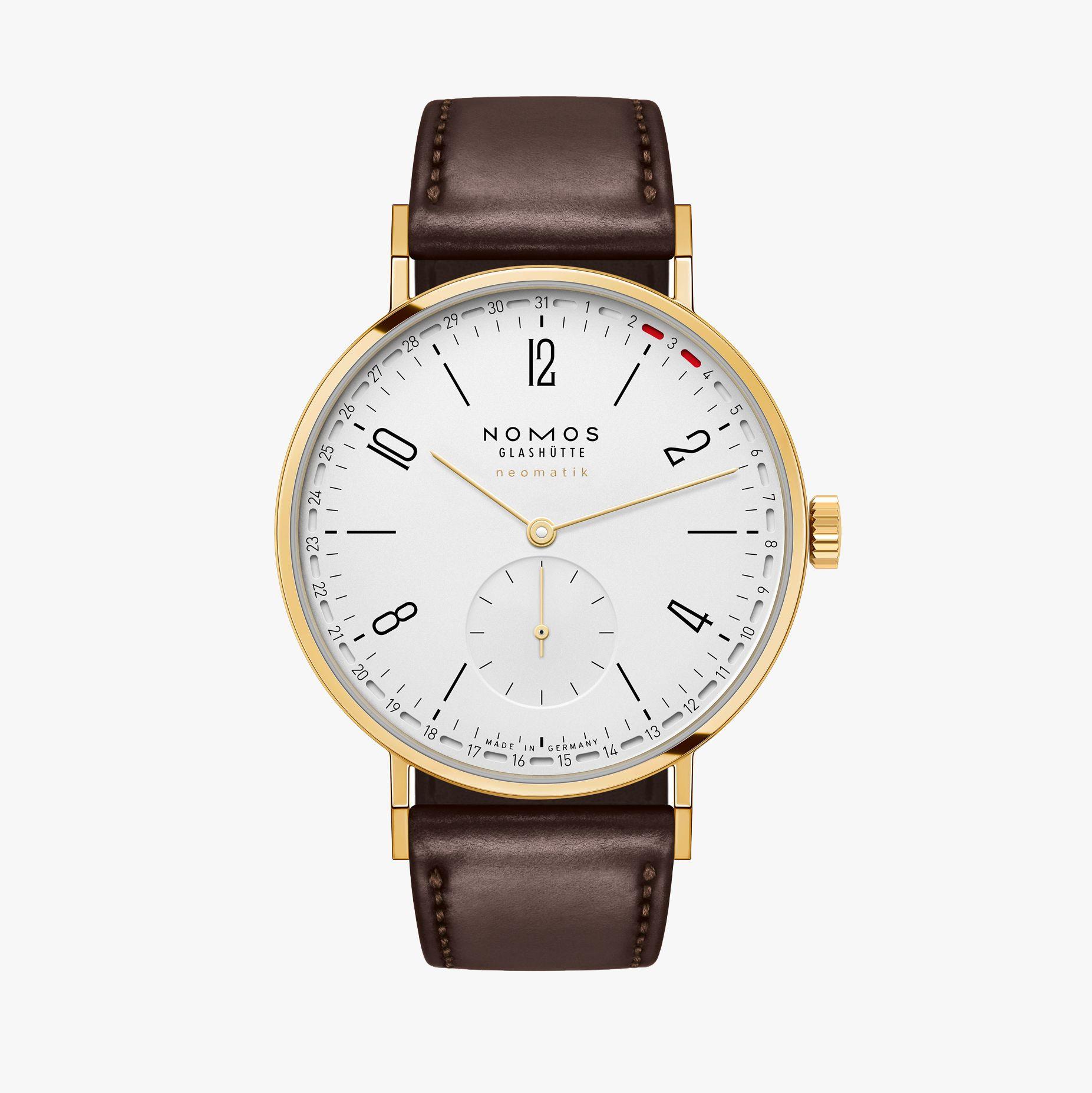 196 Tangente Gold Update Automatik 38 mm - NOMOS Glashütte - U-196
