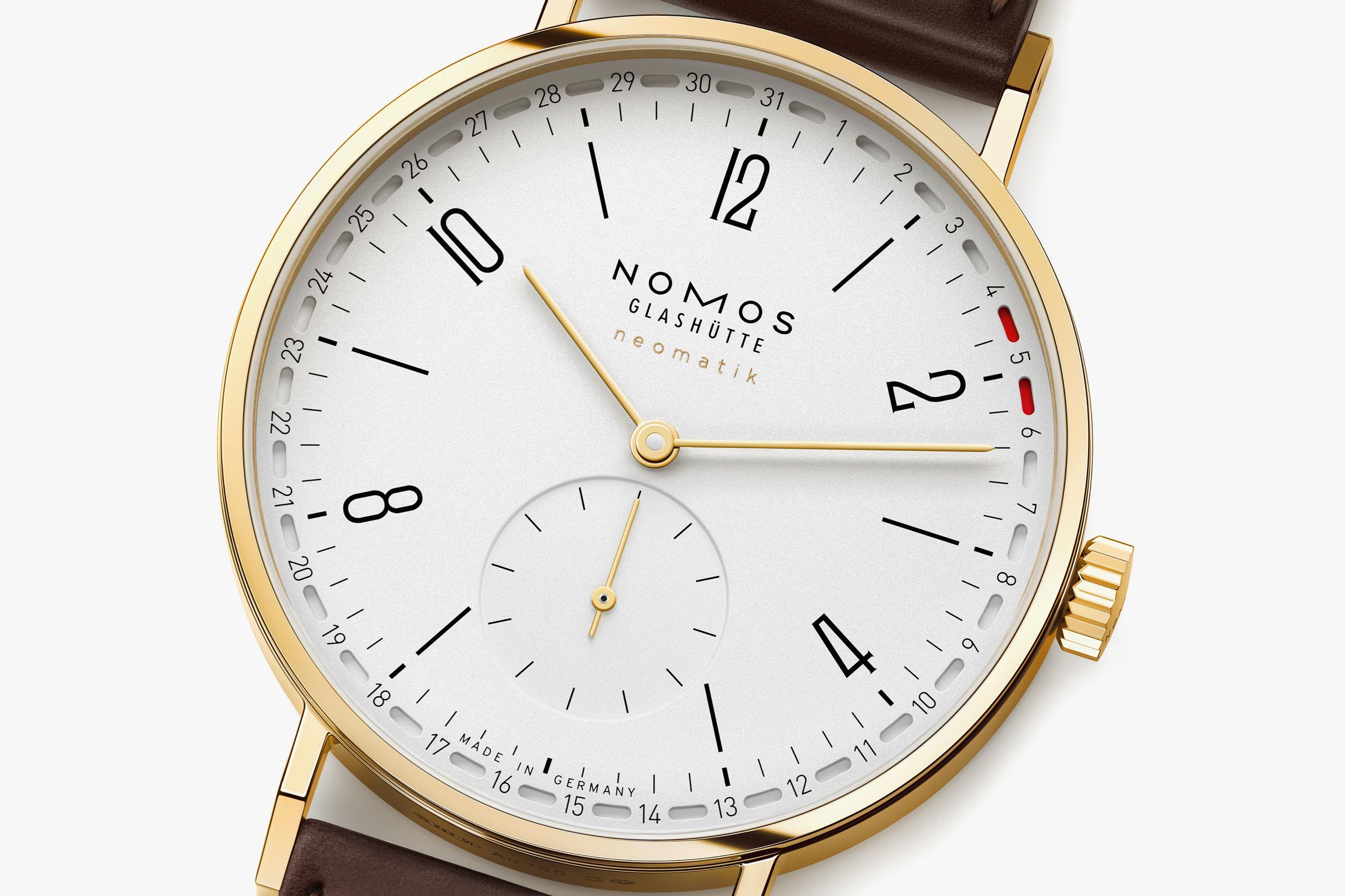 196 Tangente Gold Update Automatik 38 mm - NOMOS Glashütte - U-196
