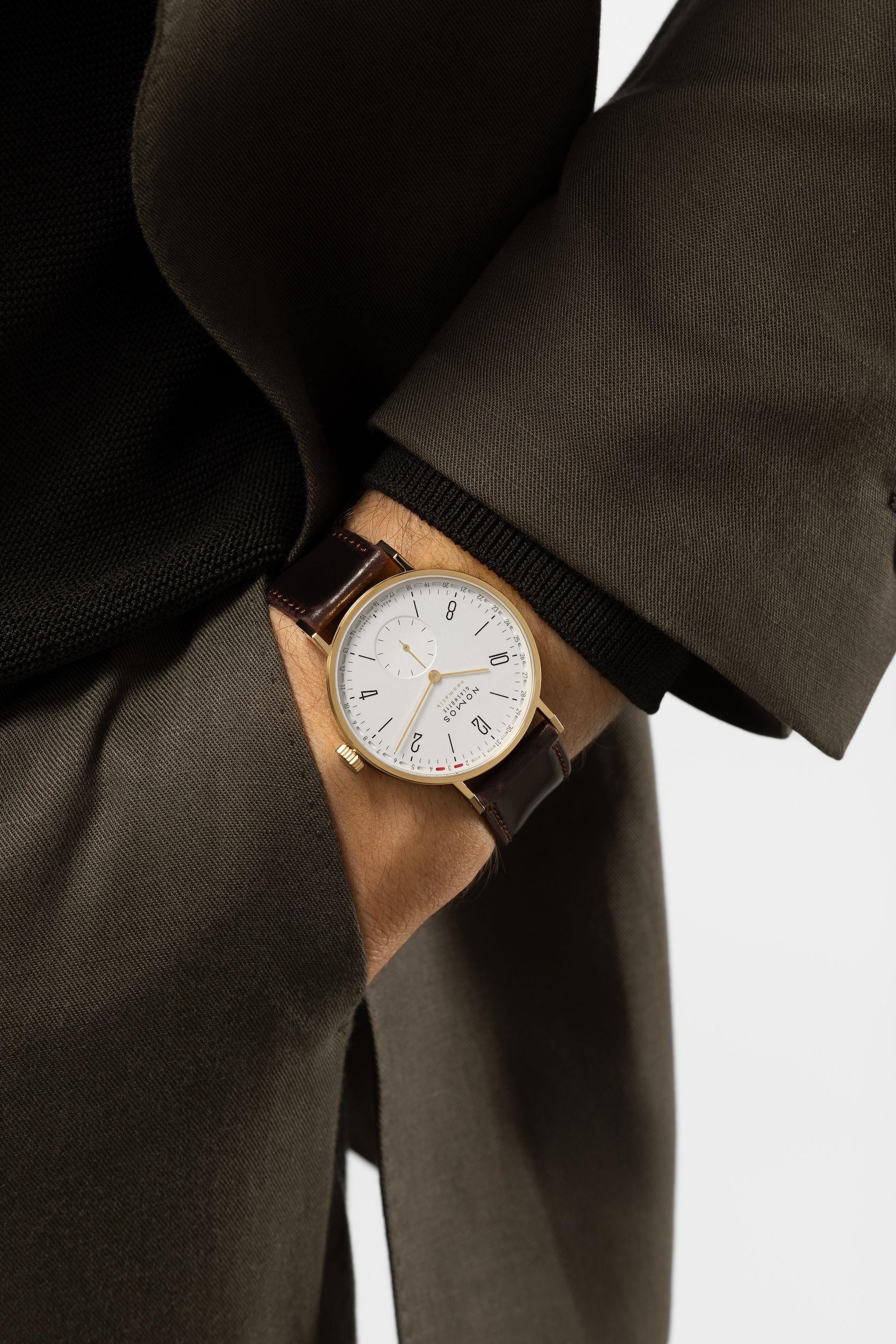 196 Tangente Gold Update Automatik 38 mm - NOMOS Glashütte - U-196