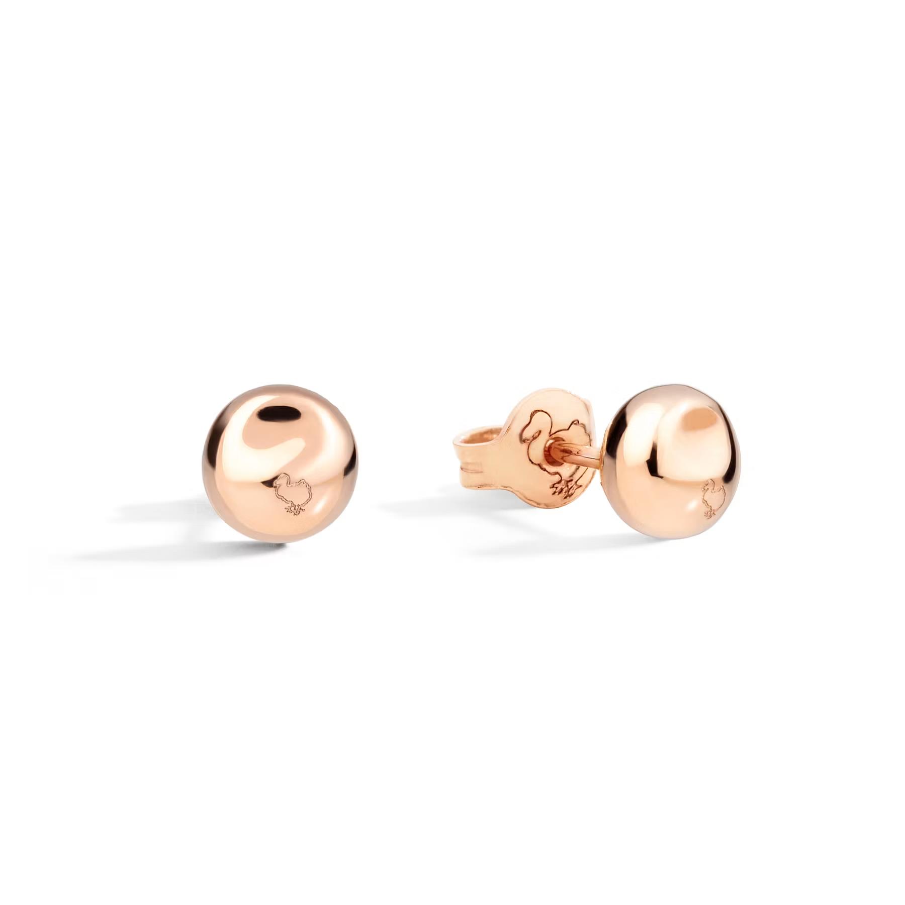 einzelner Ohrstecker Pepita 9K Roségold - Dodo - DOC5027PEPIT0009R